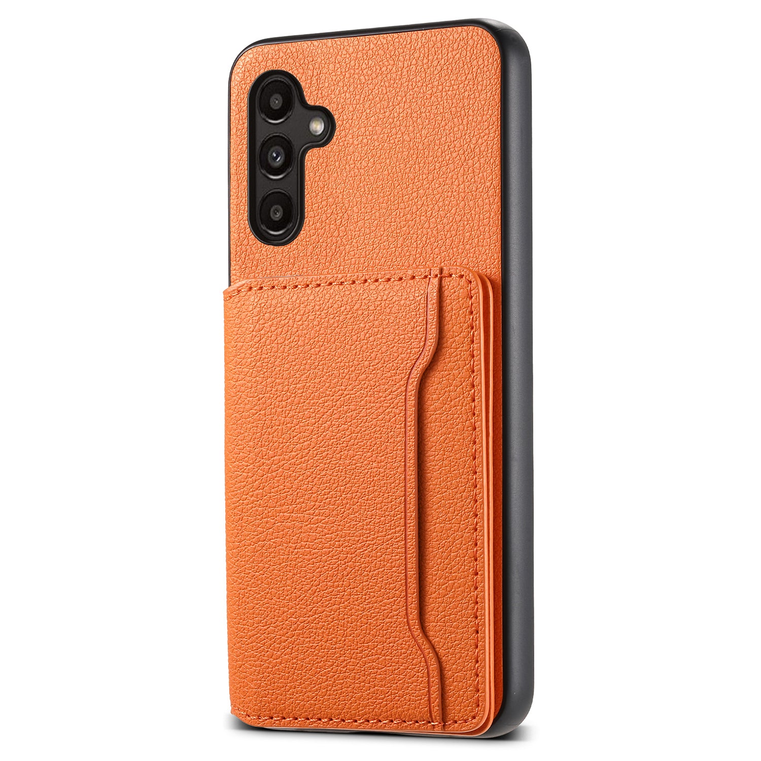 For Samsung Galaxy A15 5G Slim-Fit Case Card Slots Kickstand TPU+PC+PU Phone Cover