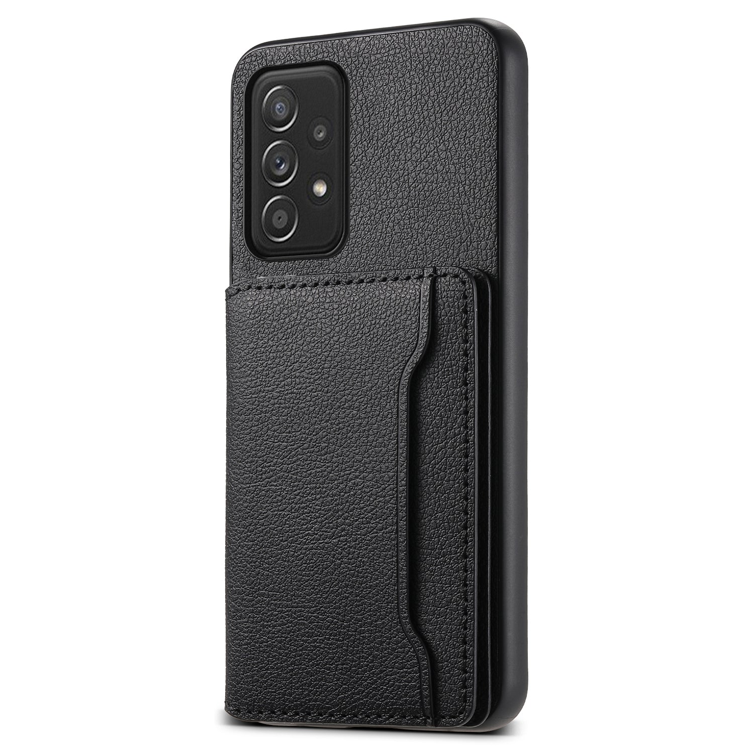For Samsung Galaxy A52 4G / A52s 5G / A52 5G Case Leather+PC+TPU Kickstand Phone Shell