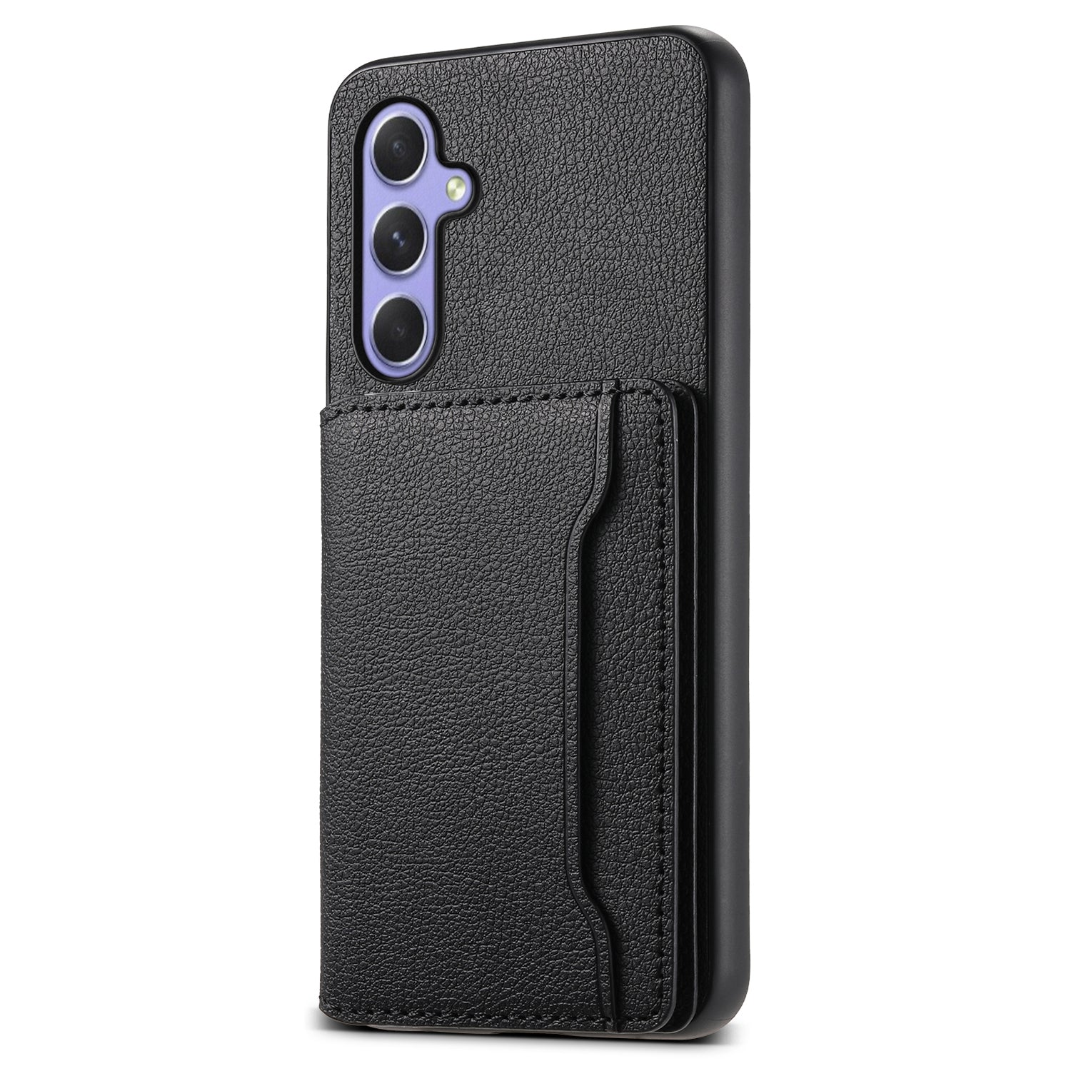 For Samsung Galaxy A54 5G Shockproof Case Card Slots TPU+PC+PU Kickstand Phone Cover