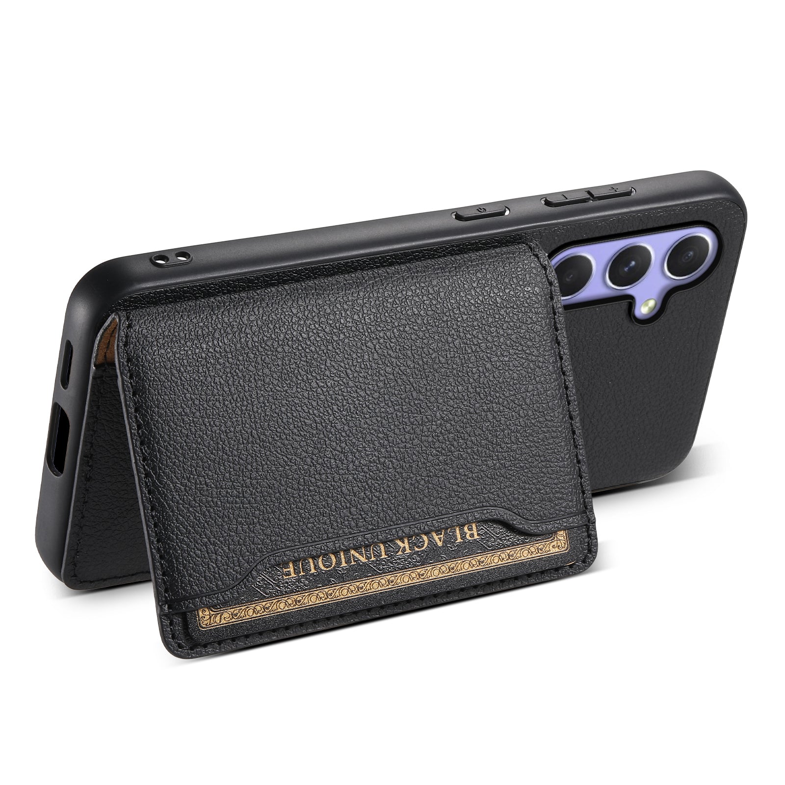 For Samsung Galaxy A54 5G Shockproof Case Card Slots TPU+PC+PU Kickstand Phone Cover