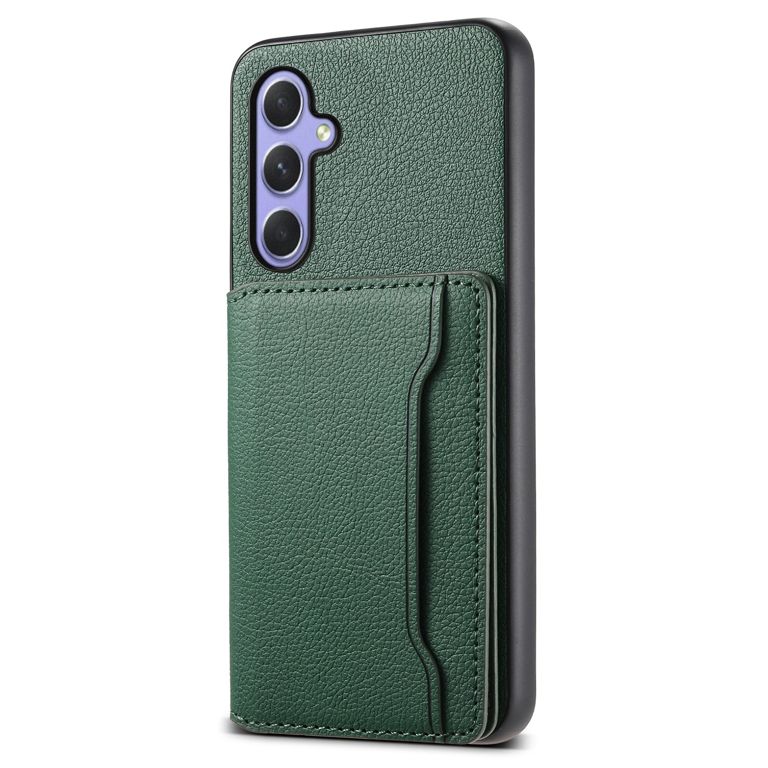 For Samsung Galaxy A54 5G Shockproof Case Card Slots TPU+PC+PU Kickstand Phone Cover