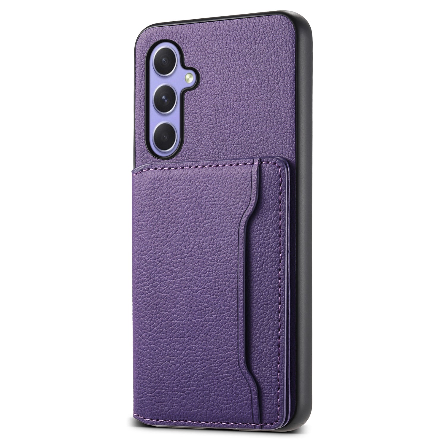 For Samsung Galaxy A54 5G Shockproof Case Card Slots TPU+PC+PU Kickstand Phone Cover