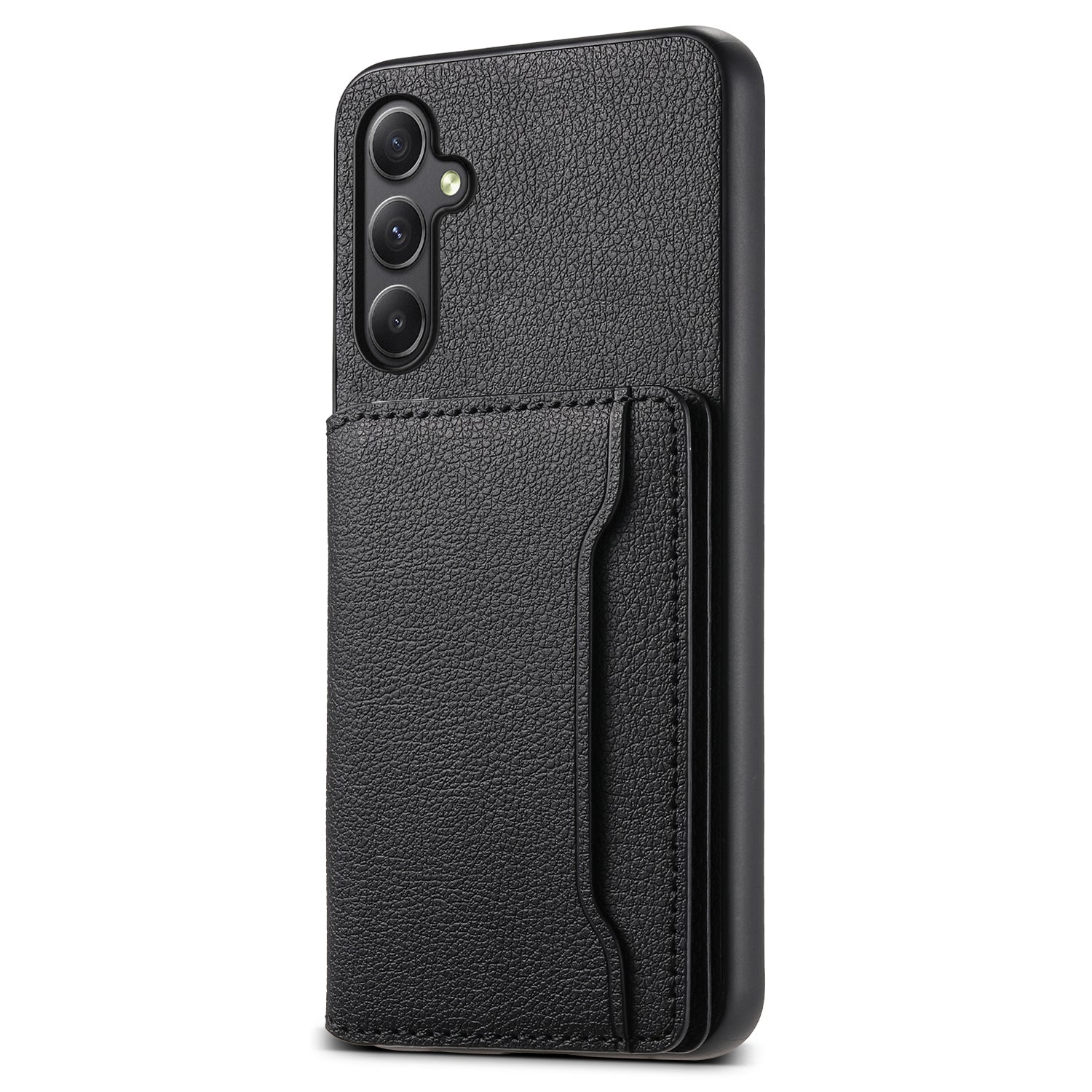 For Samsung Galaxy A24 4G (162.1 x 77.6 x 8.3mm) Case Shockproof Leather+TPU+PC Card Holder Phone Cover