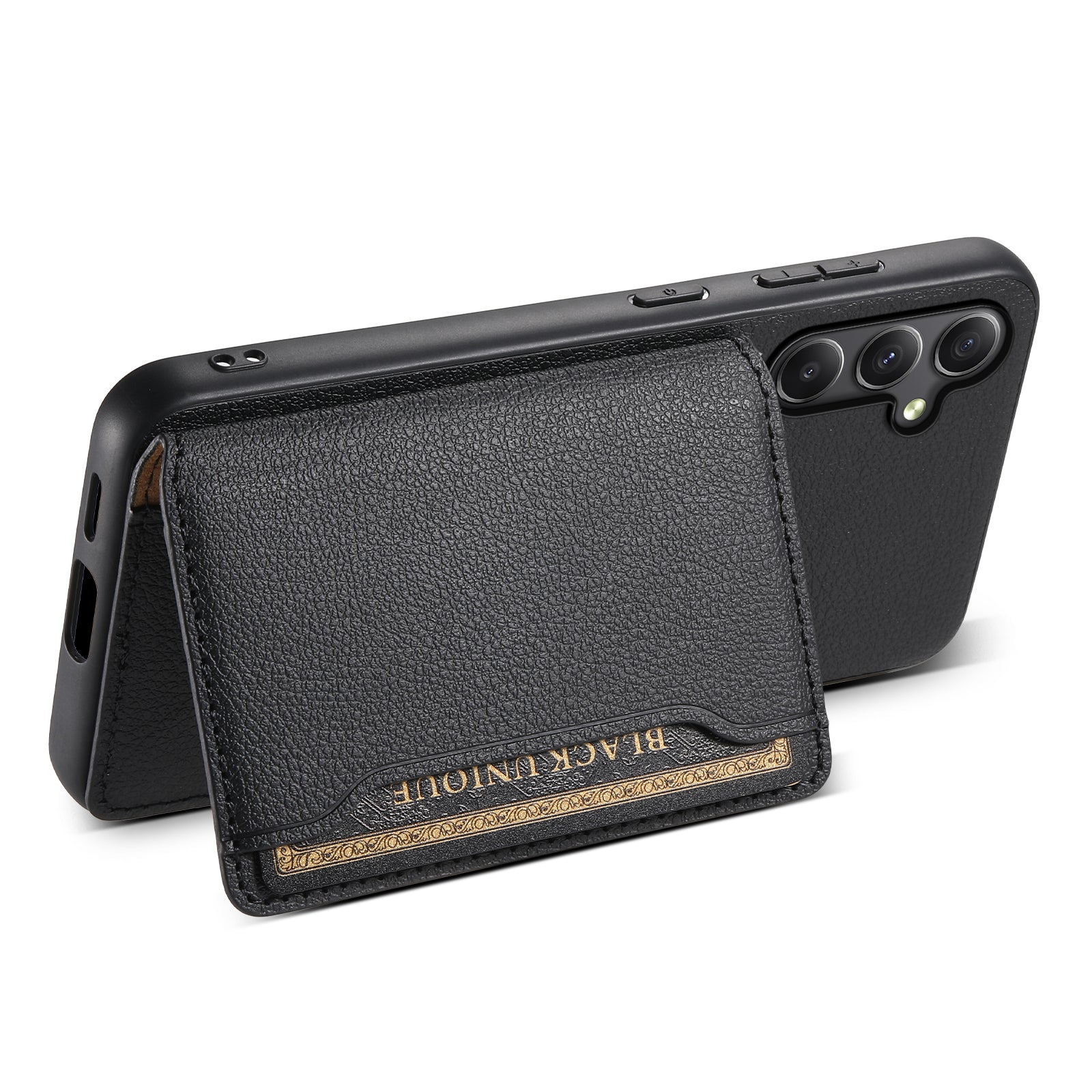 For Samsung Galaxy A24 4G (162.1 x 77.6 x 8.3mm) Case Shockproof Leather+TPU+PC Card Holder Phone Cover