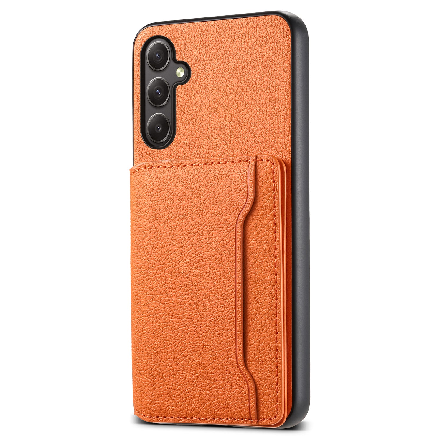 For Samsung Galaxy A24 4G (162.1 x 77.6 x 8.3mm) Case Shockproof Leather+TPU+PC Card Holder Phone Cover