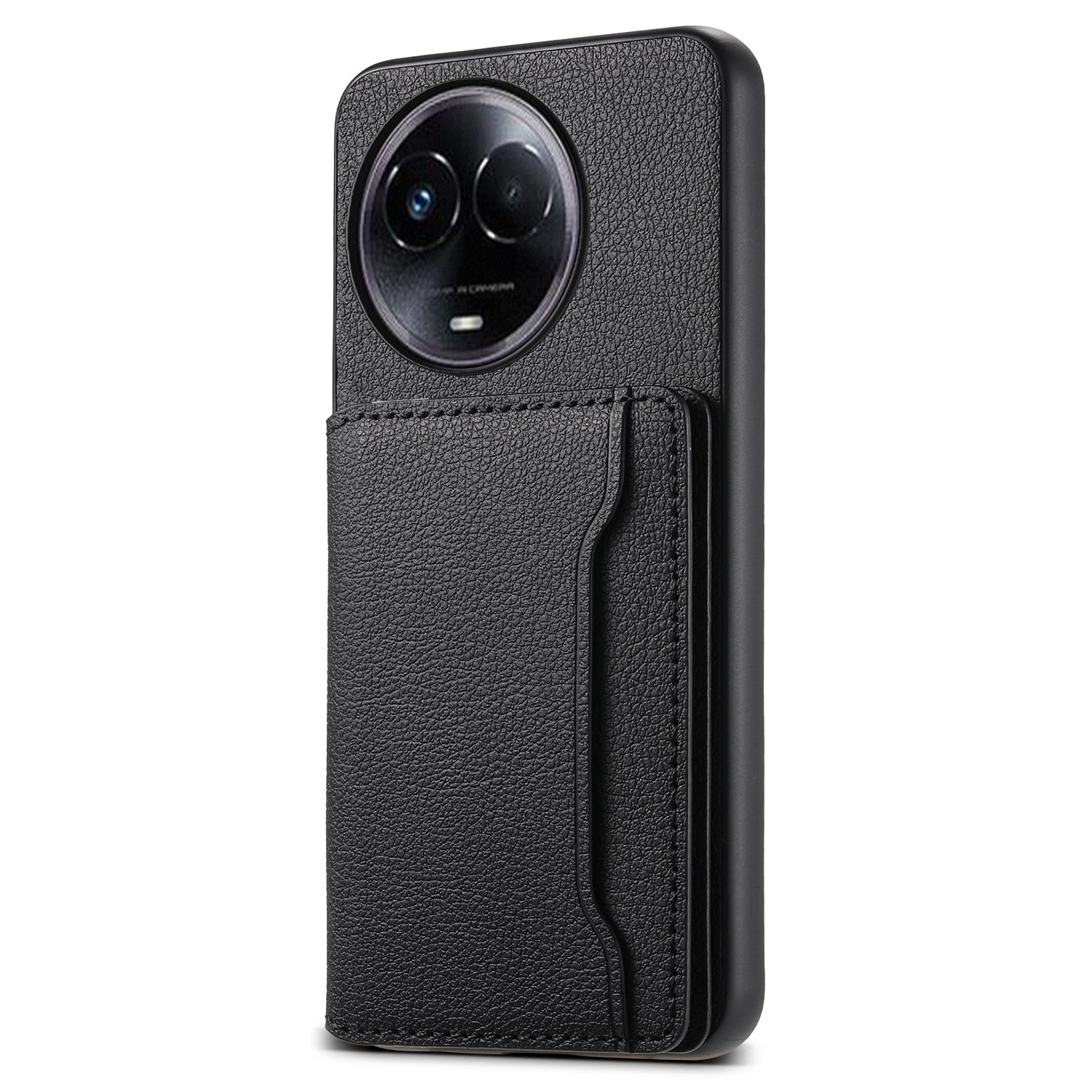 For Realme 11 5G (Global) Cover Phone Protective Shell Calf Texture Card Slots Case