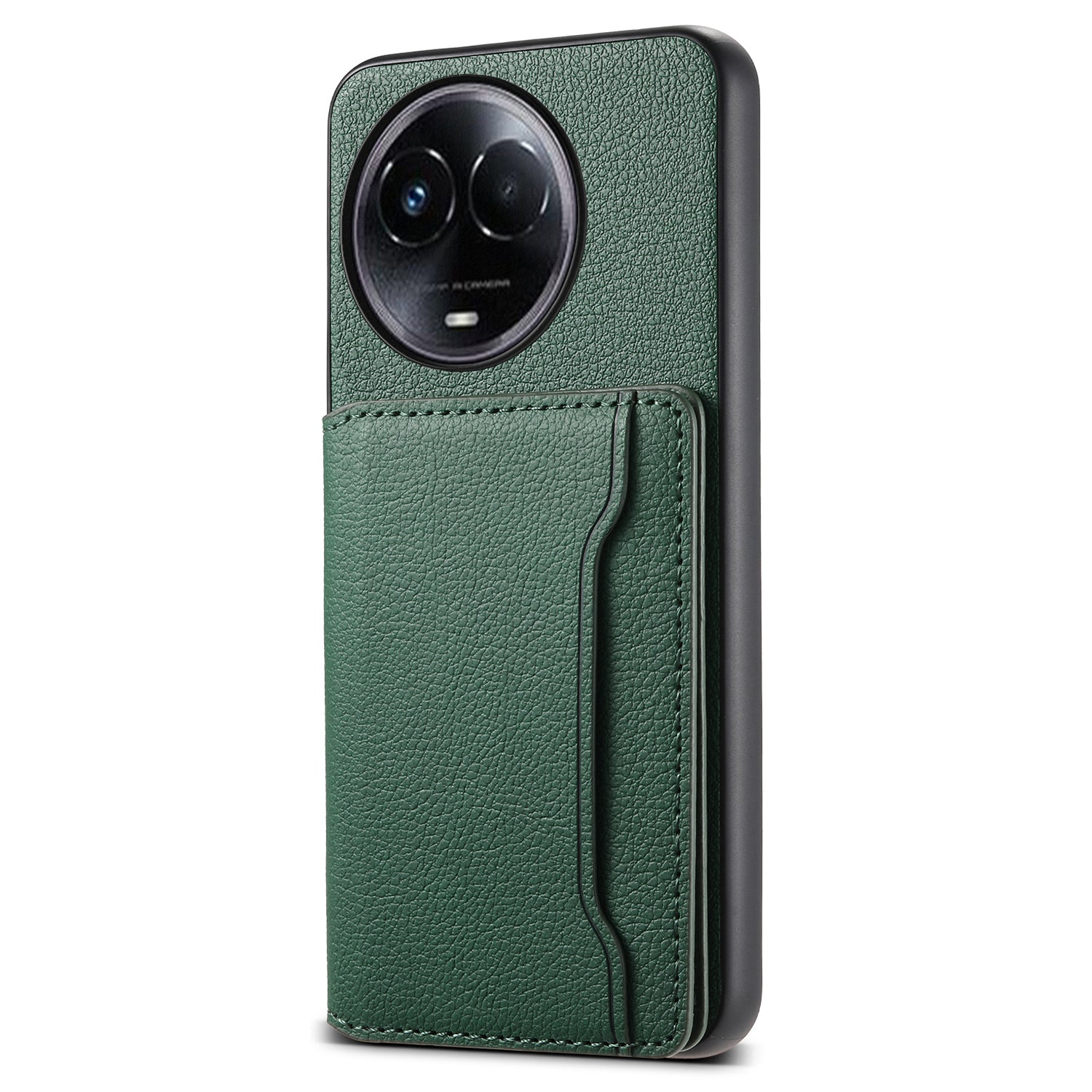For Realme 11 5G (Global) Cover Phone Protective Shell Calf Texture Card Slots Case
