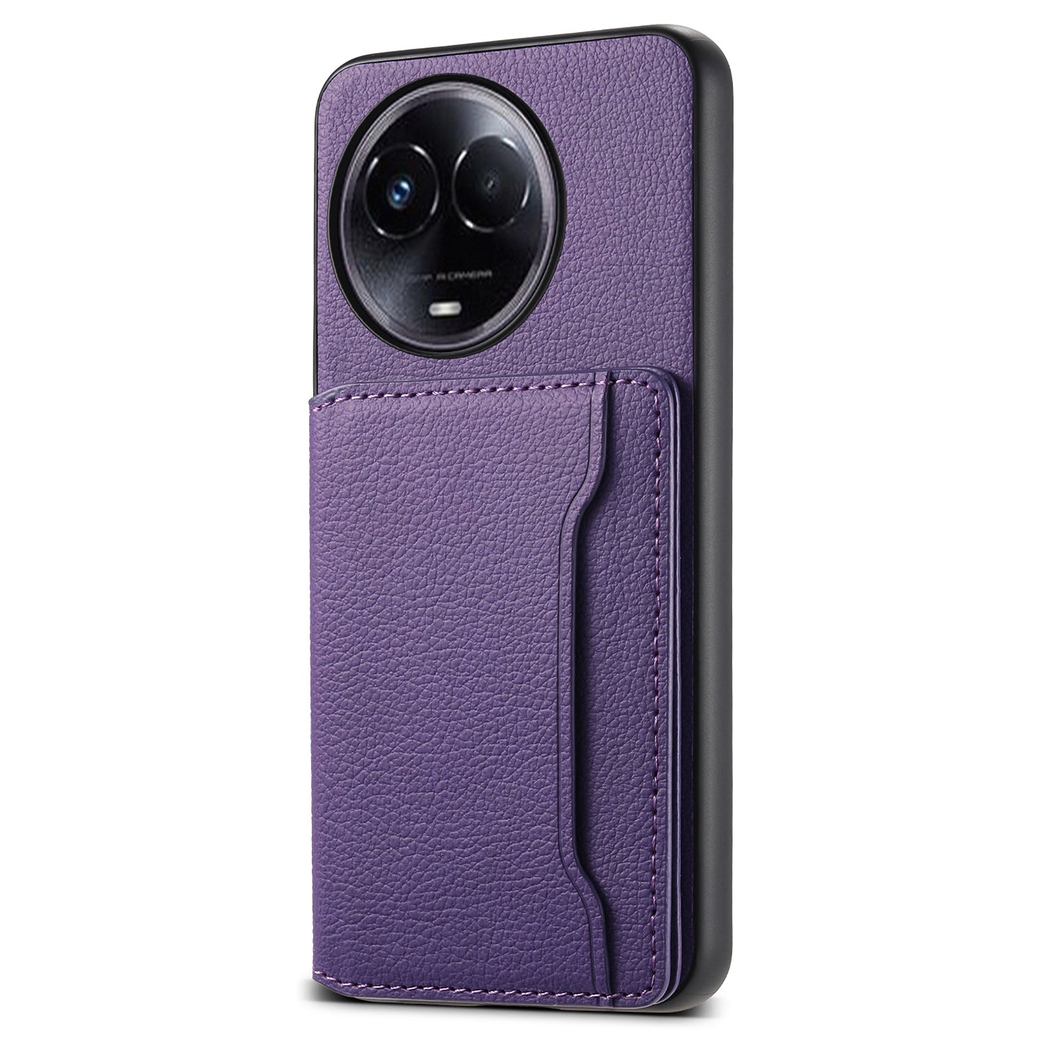 For Realme 11 5G (Global) Cover Phone Protective Shell Calf Texture Card Slots Case