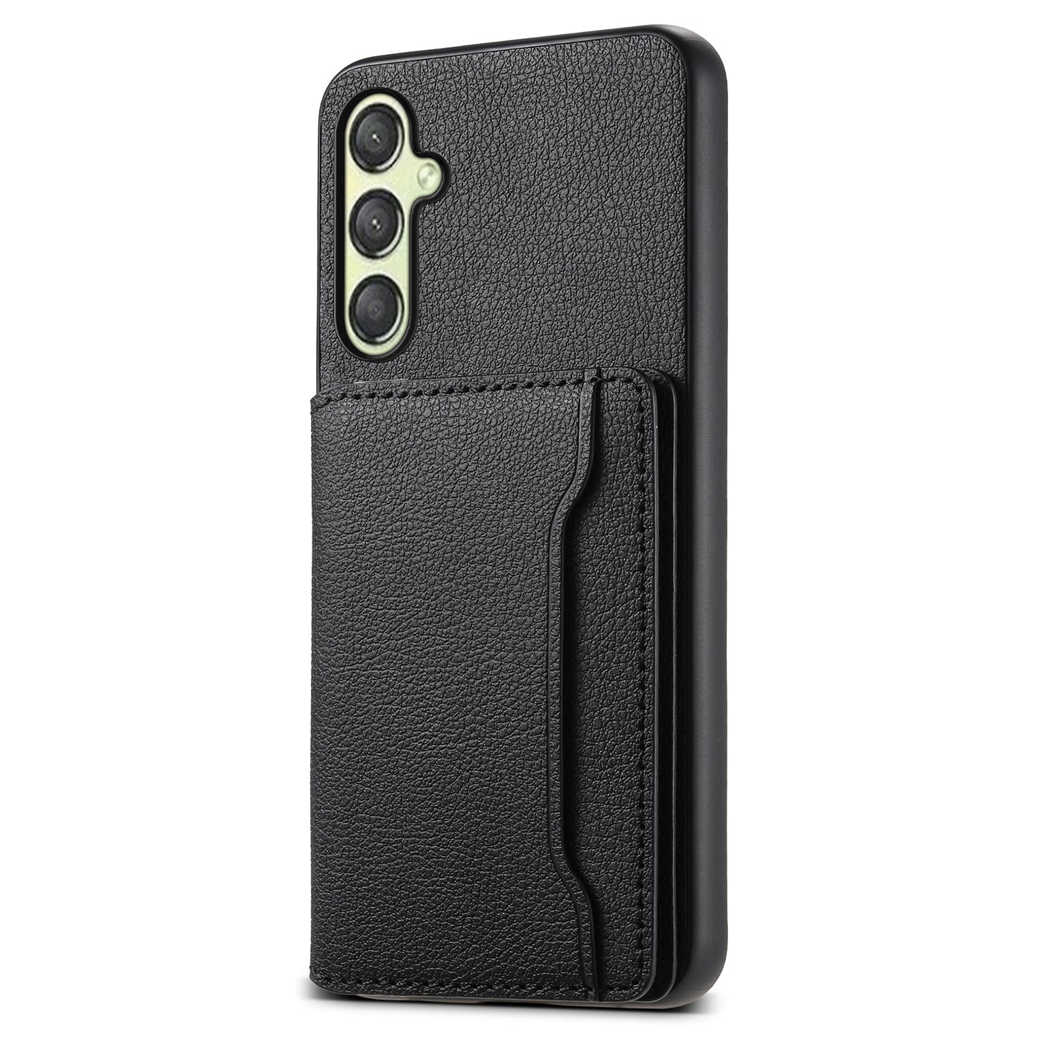 For Samsung Galaxy A25 5G (Global) (161.0 x 76.5 x 8.3mm) Phone Cover Calf Texture Card Holder Case