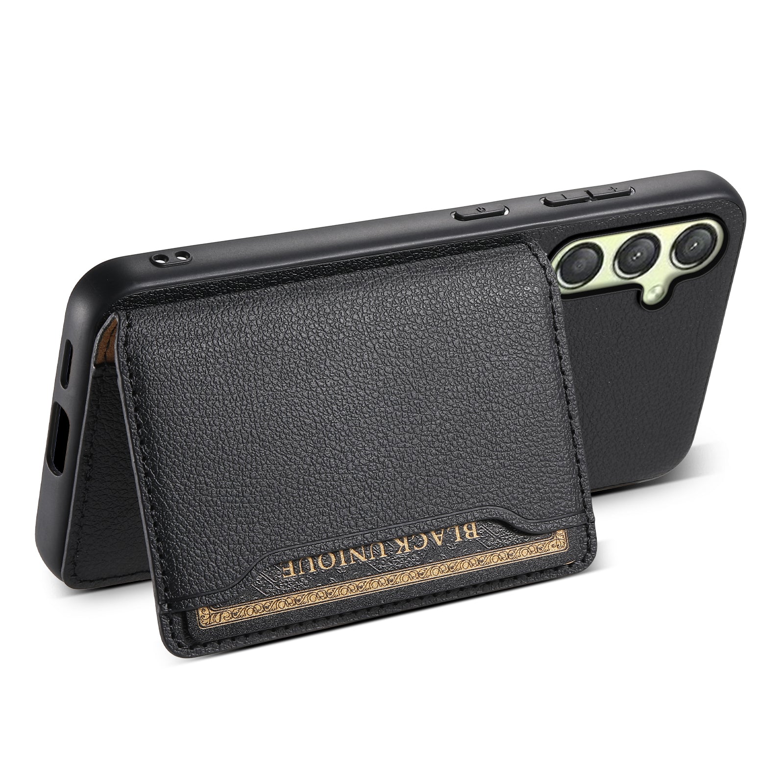 For Samsung Galaxy A25 5G (Global) (161.0 x 76.5 x 8.3mm) Phone Cover Calf Texture Card Holder Case