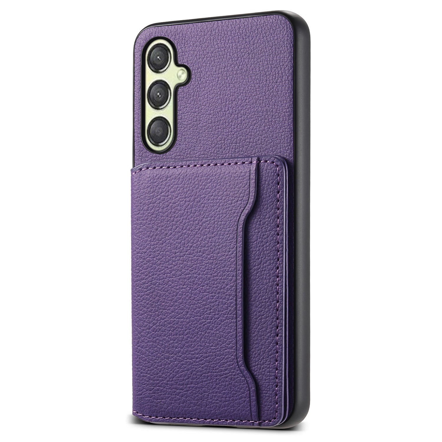 For Samsung Galaxy A25 5G (Global) (161.0 x 76.5 x 8.3mm) Phone Cover Calf Texture Card Holder Case