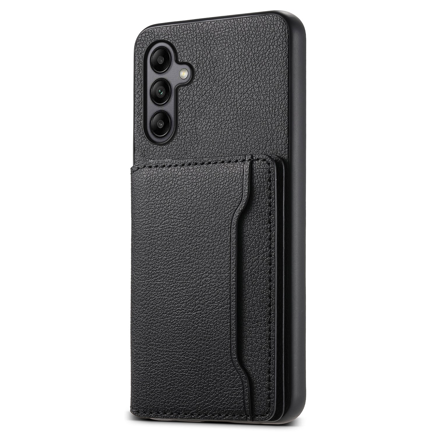 For Samsung Galaxy A05s 4G Calf Texture TPU+PC+PU Leather Phone Case Card Slots Kickstand Phone Cover