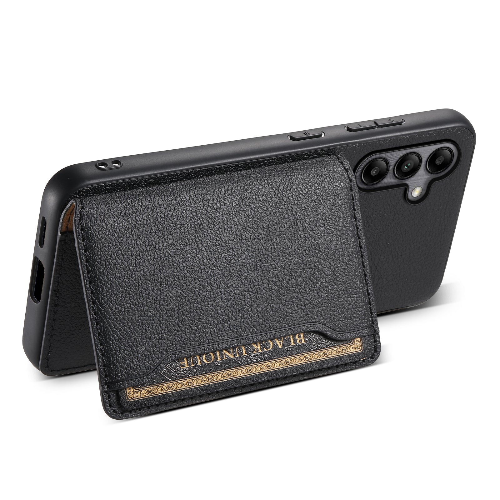 For Samsung Galaxy A05s 4G Calf Texture TPU+PC+PU Leather Phone Case Card Slots Kickstand Phone Cover