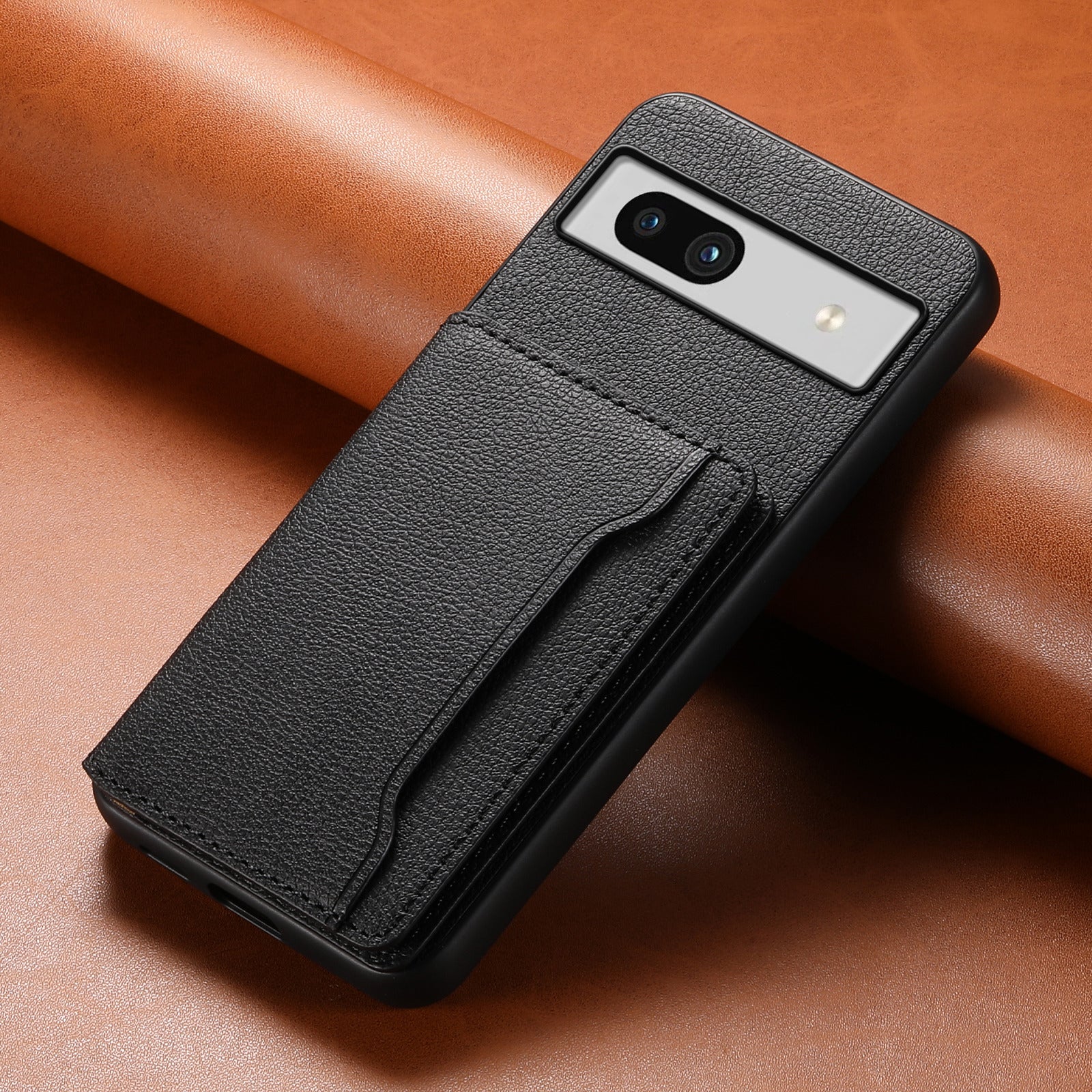 For Google Pixel 7a Case Card Slots Calf Texture Anti-drop Phone Cover