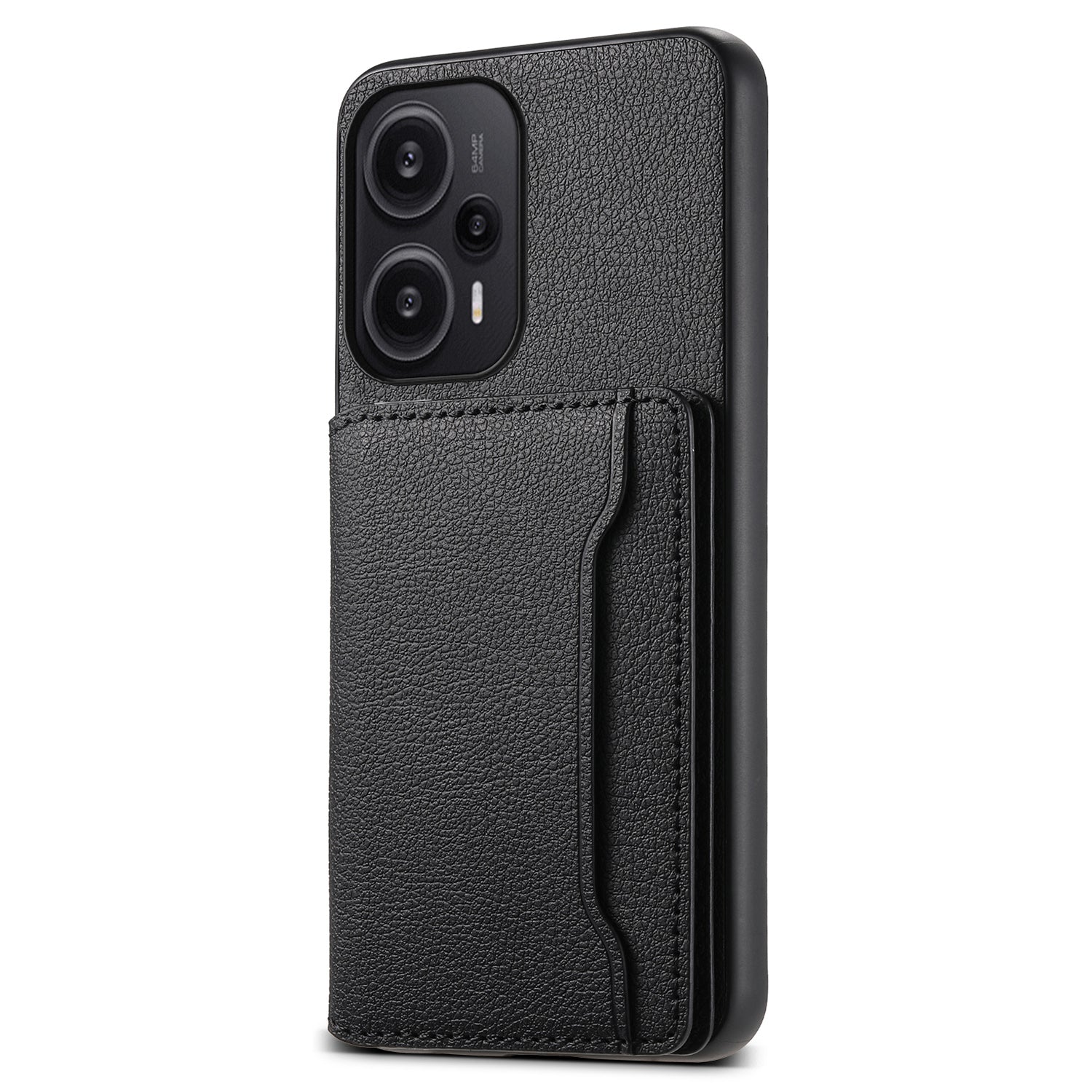 For Xiaomi Redmi Note 12 Turbo / Poco F5 5G Case Anti-dust Calf Texture Card Slots Phone Protective Cover