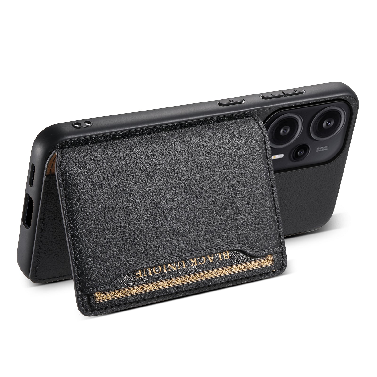 For Xiaomi Redmi Note 12 Turbo / Poco F5 5G Case Anti-dust Calf Texture Card Slots Phone Protective Cover