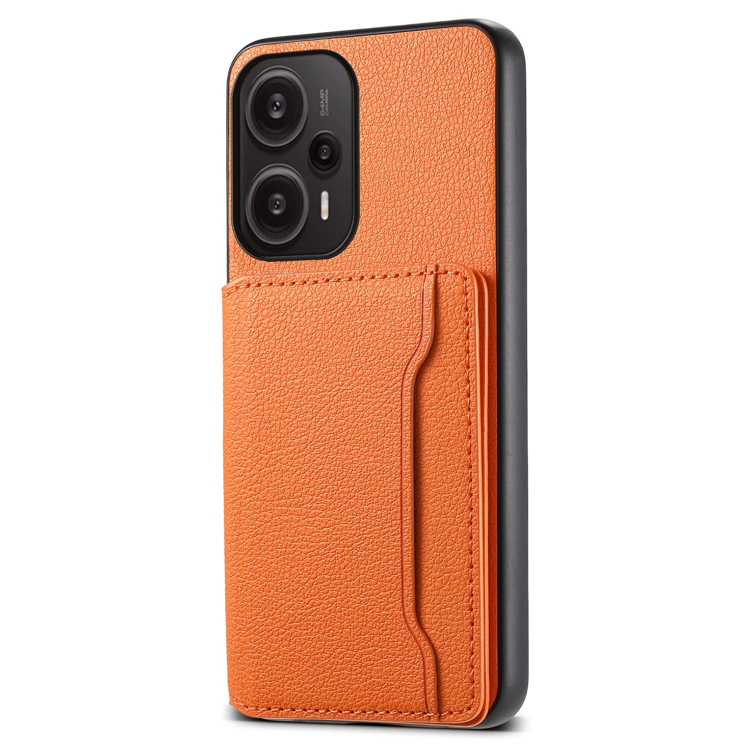 For Xiaomi Redmi Note 12 Turbo / Poco F5 5G Case Anti-dust Calf Texture Card Slots Phone Protective Cover