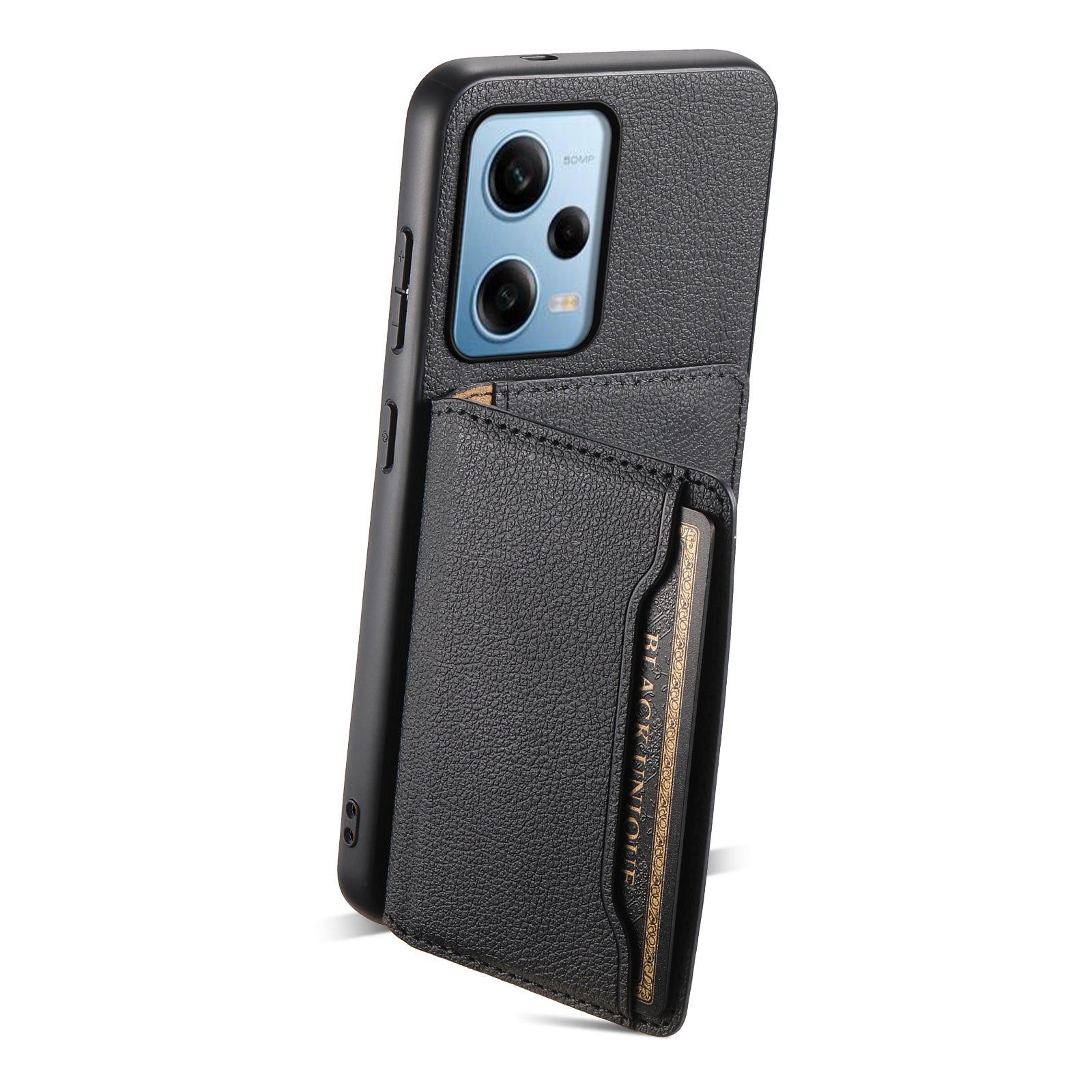 For Xiaomi Redmi Note 12 Pro 5G / 12 Pro Speed 5G / Poco X5 Pro 5G Case TPU+PC+PU Kickstand Phone Cover with Card
