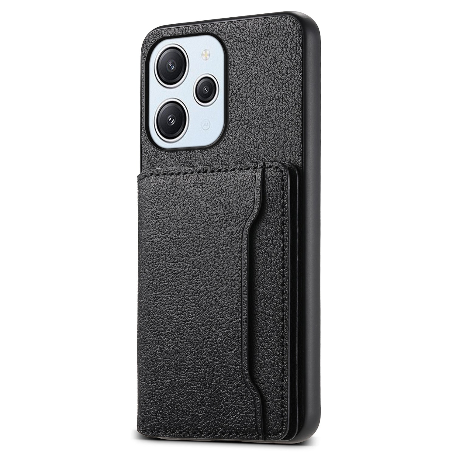 For Xiaomi Redmi Note 12R 5G / Redmi 12 5G (Global) / Redmi 12 4G Case Calf Texture Card Slots Shell