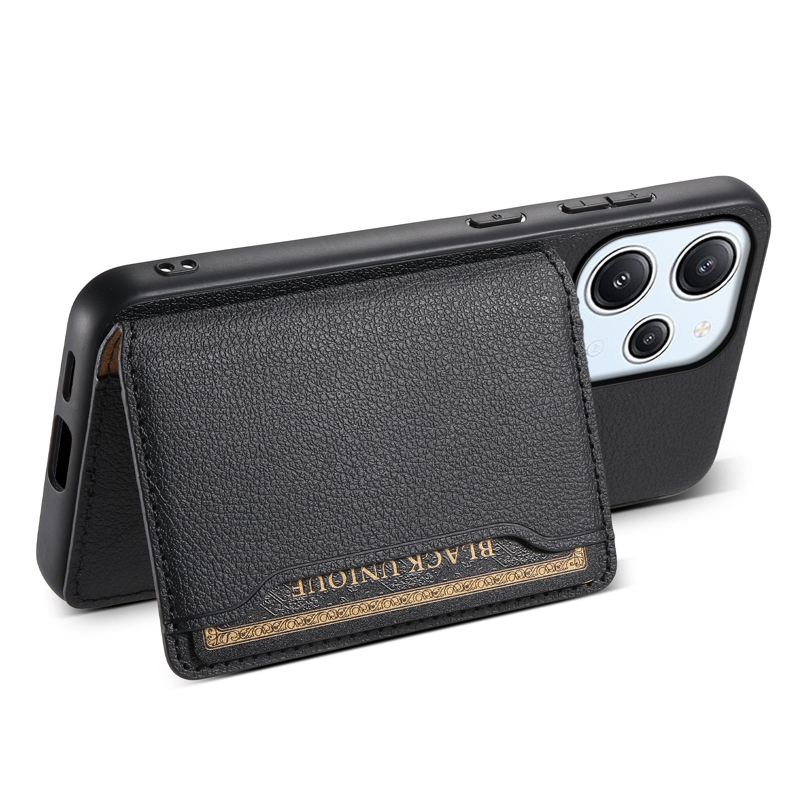 For Xiaomi Redmi Note 12R 5G / Redmi 12 5G (Global) / Redmi 12 4G Case Calf Texture Card Slots Shell