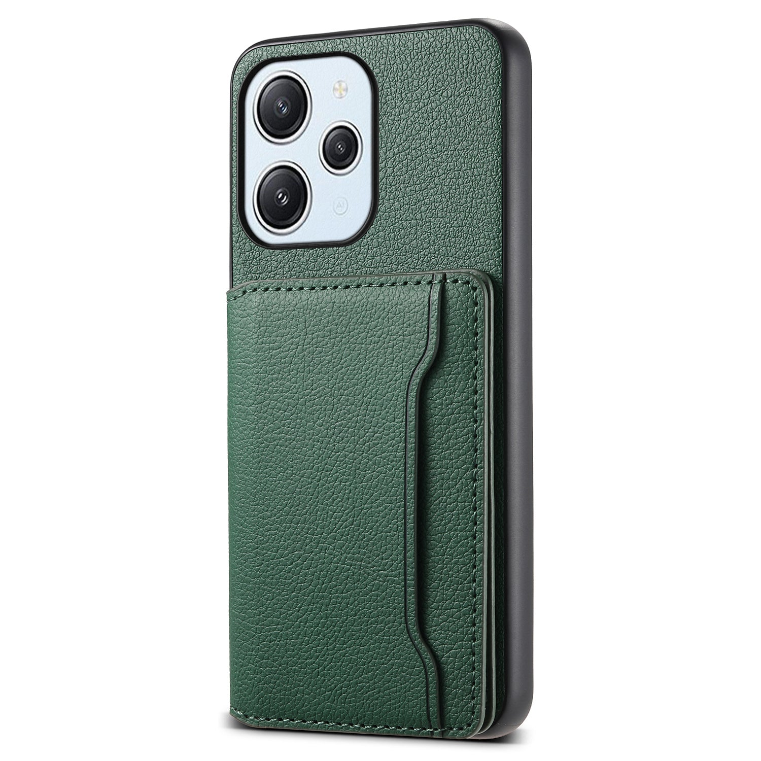 For Xiaomi Redmi Note 12R 5G / Redmi 12 5G (Global) / Redmi 12 4G Case Calf Texture Card Slots Shell