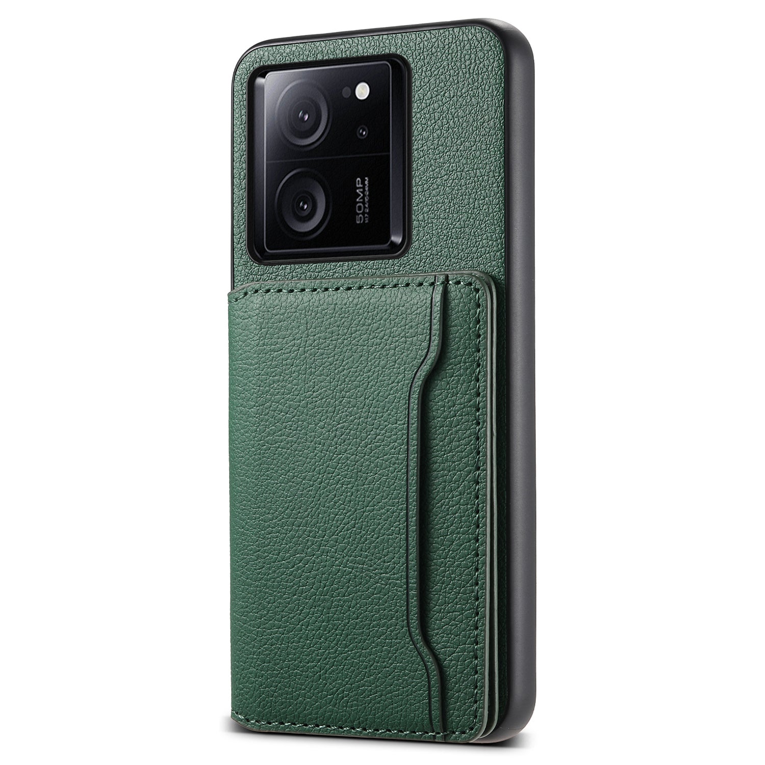 For Xiaomi 13T / 13T Pro / Redmi K60 Ultra Kickstand Case Card Slots Calf Texture Phone Protector