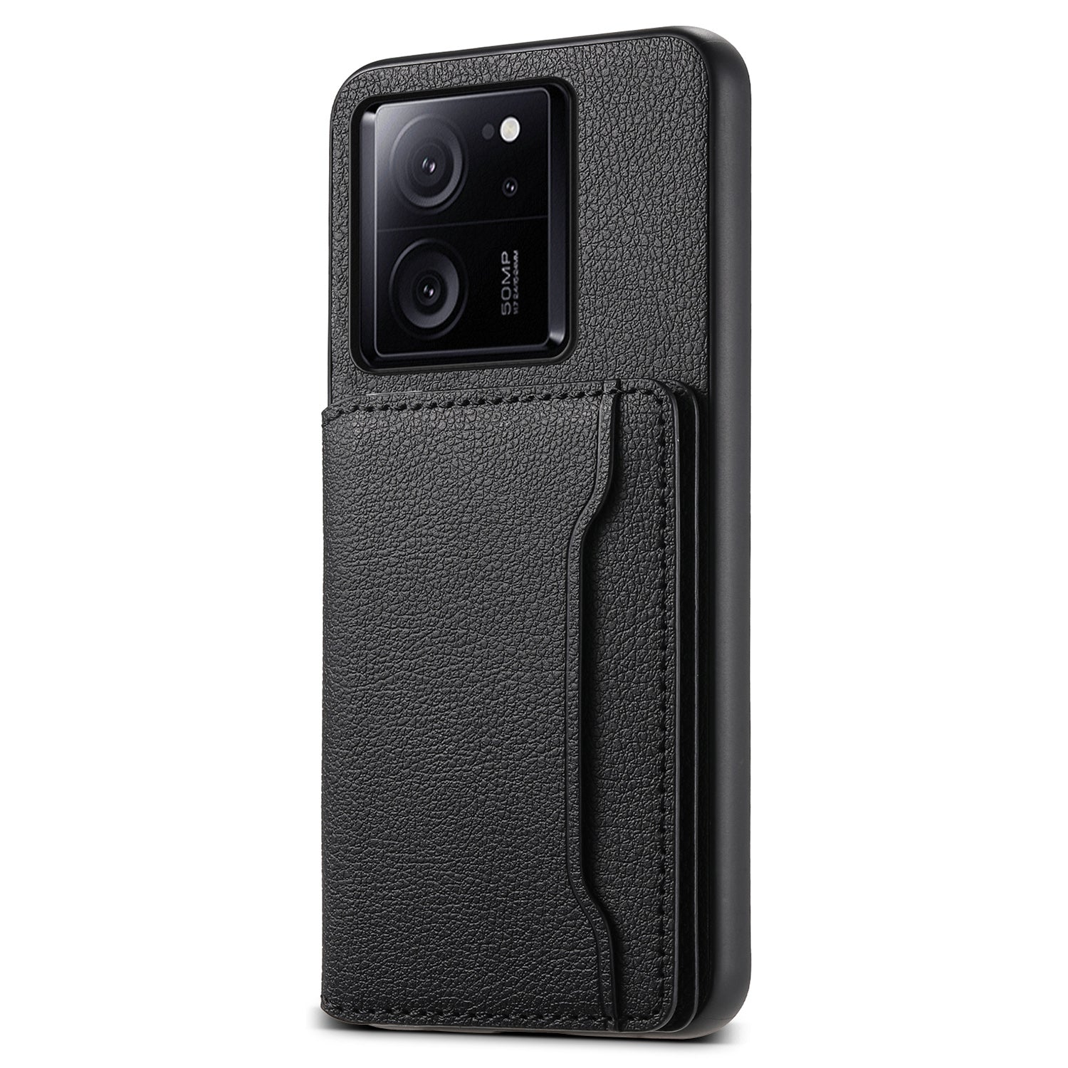 For Xiaomi 13T / 13T Pro / Redmi K60 Ultra Kickstand Case Card Slots Calf Texture Phone Protector