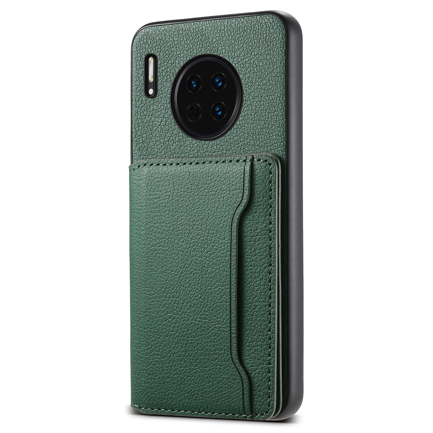 For Huawei Mate 30 4G / 5G Case Leather Coated PC+TPU Phone Cover with Card Slots