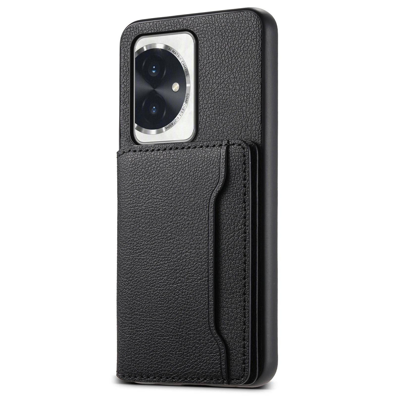 For Honor 100 5G Case Kickstand Calf Texture PU Hybrid Phone Cover