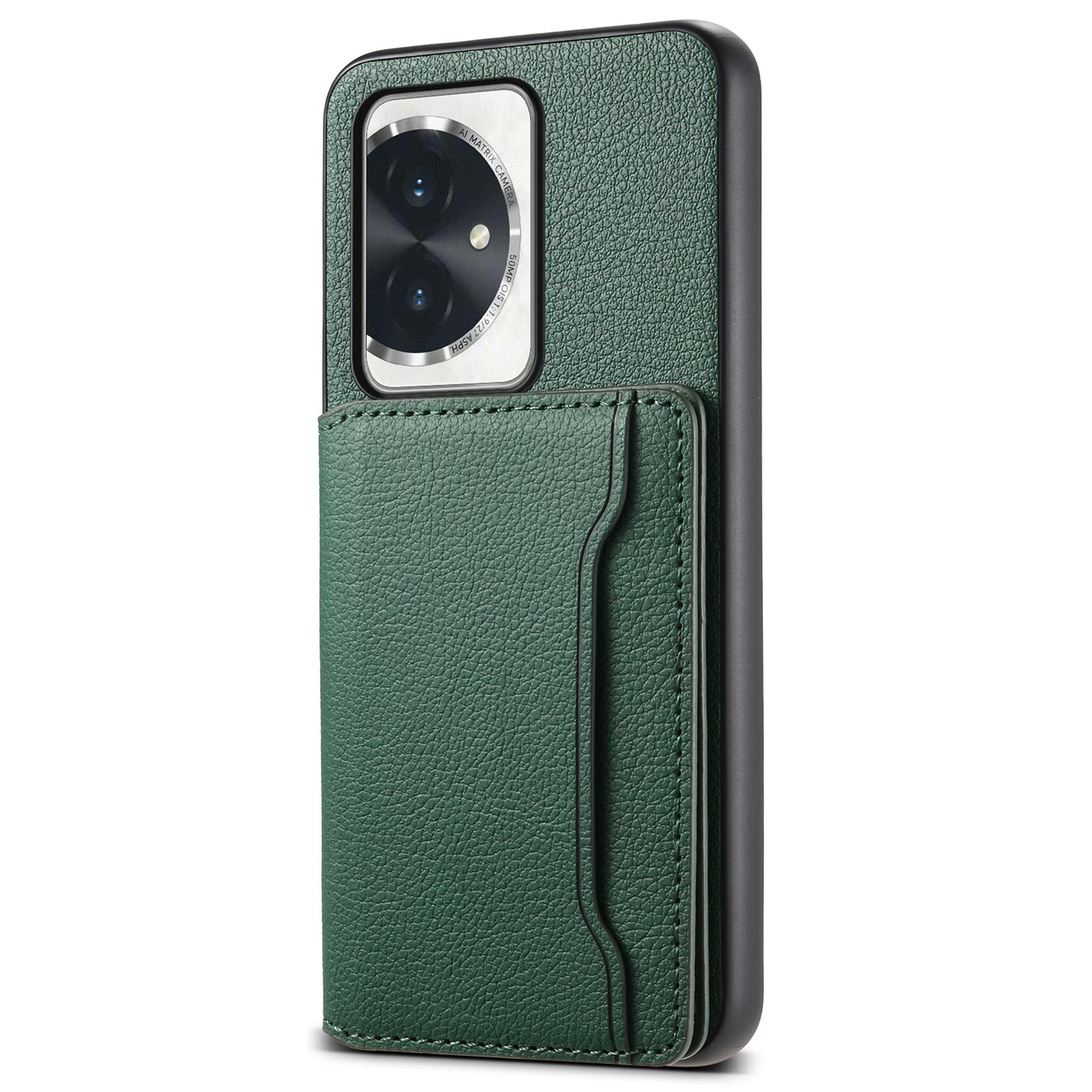 For Honor 100 5G Case Kickstand Calf Texture PU Hybrid Phone Cover