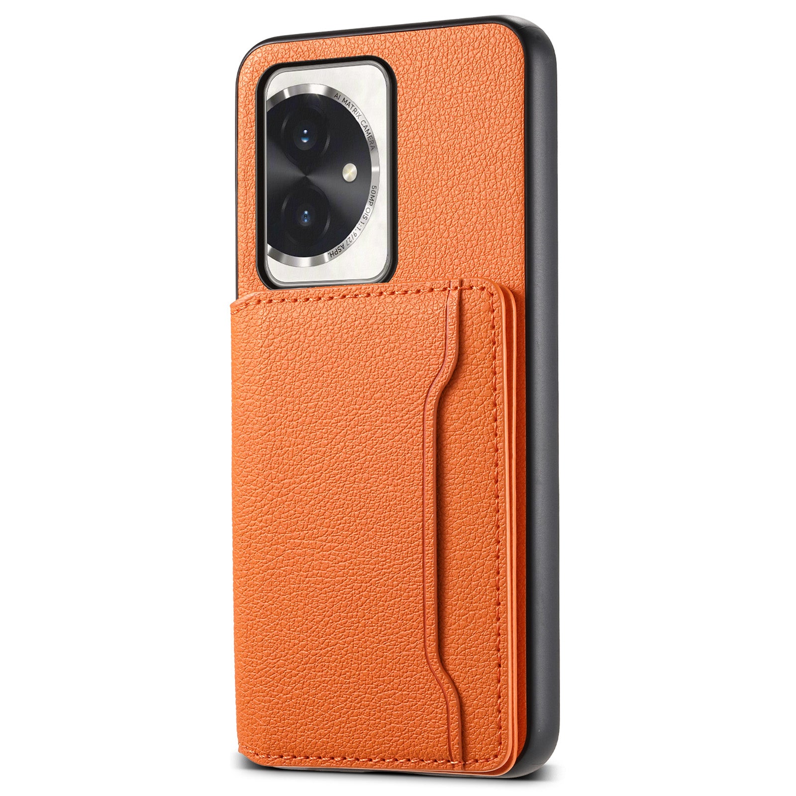 For Honor 100 5G Case Kickstand Calf Texture PU Hybrid Phone Cover