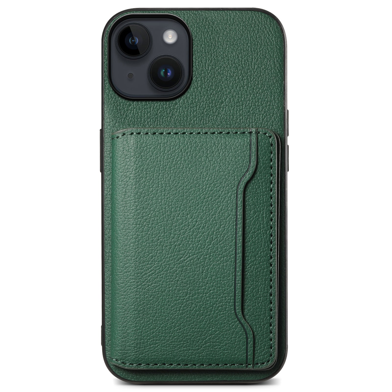 For iPhone 14 Case Anti-Scratch PU Leather Calf Texture Phone Cover