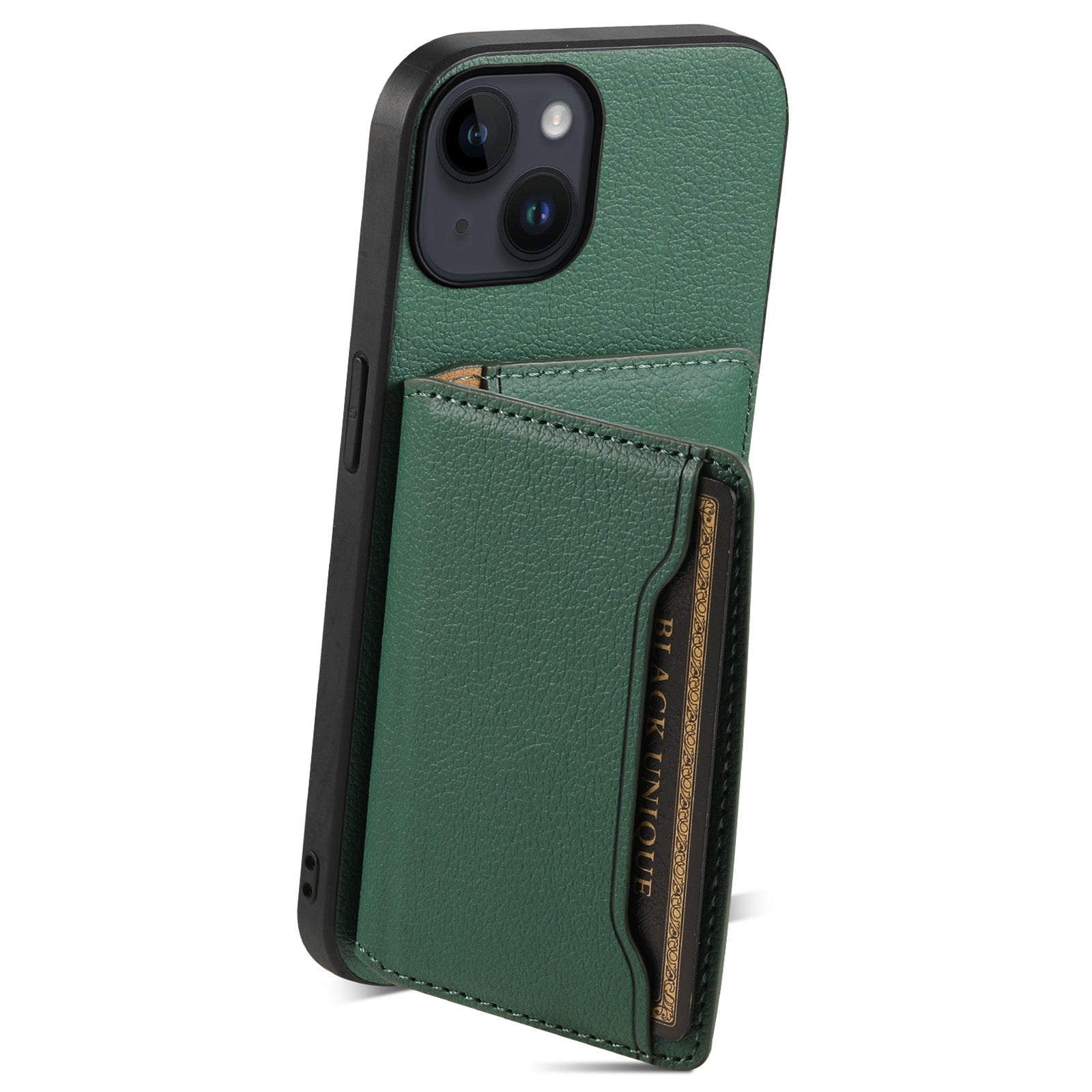 For iPhone 14 Case Anti-Scratch PU Leather Calf Texture Phone Cover