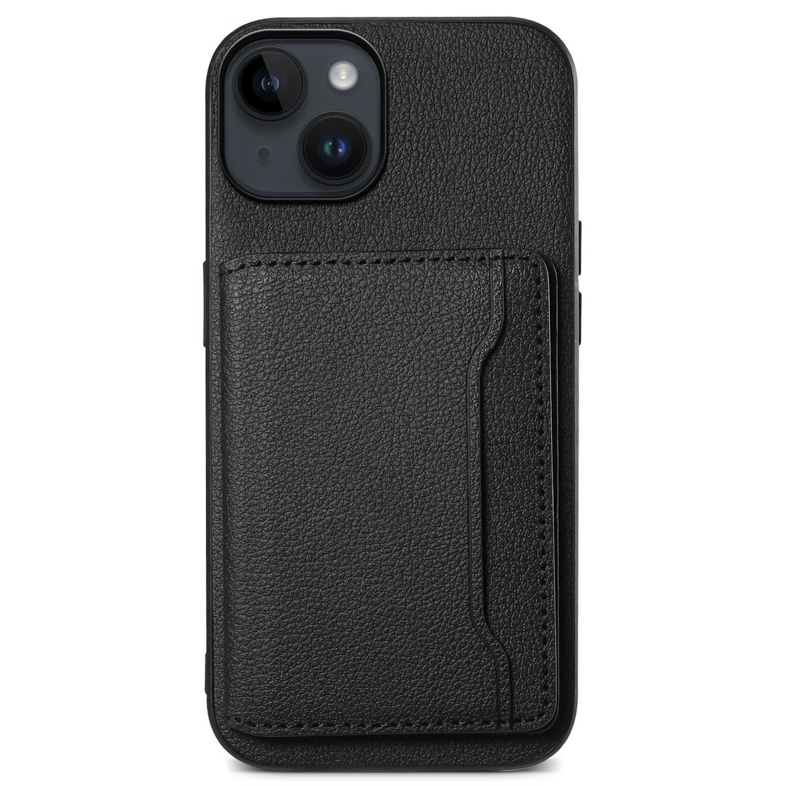 For iPhone 14 Case Anti-Scratch PU Leather Calf Texture Phone Cover