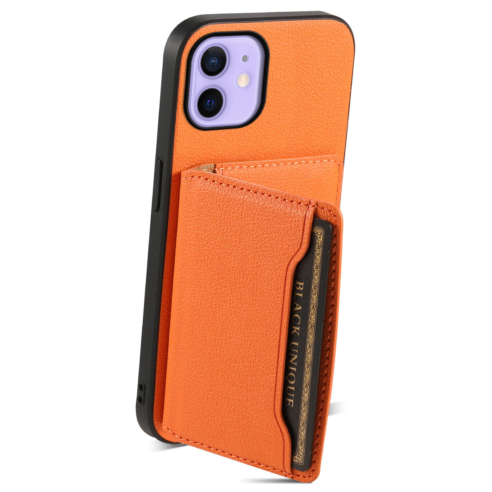 For iPhone 12 6.1 inch / 12 Pro 6.1 inch Case Anti-Scratch Calf Texture Phone Back Protector