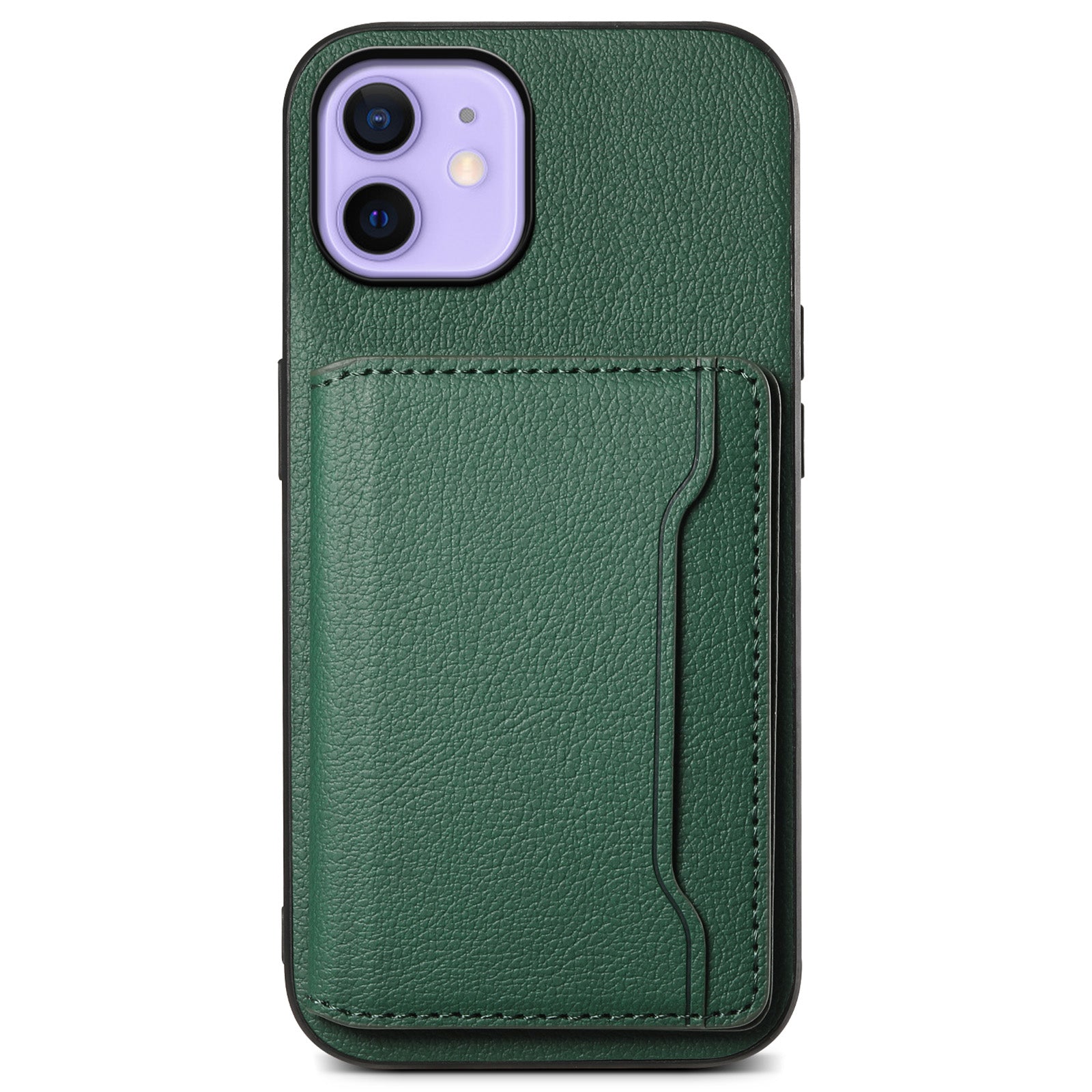 For iPhone 12 6.1 inch / 12 Pro 6.1 inch Case Anti-Scratch Calf Texture Phone Back Protector