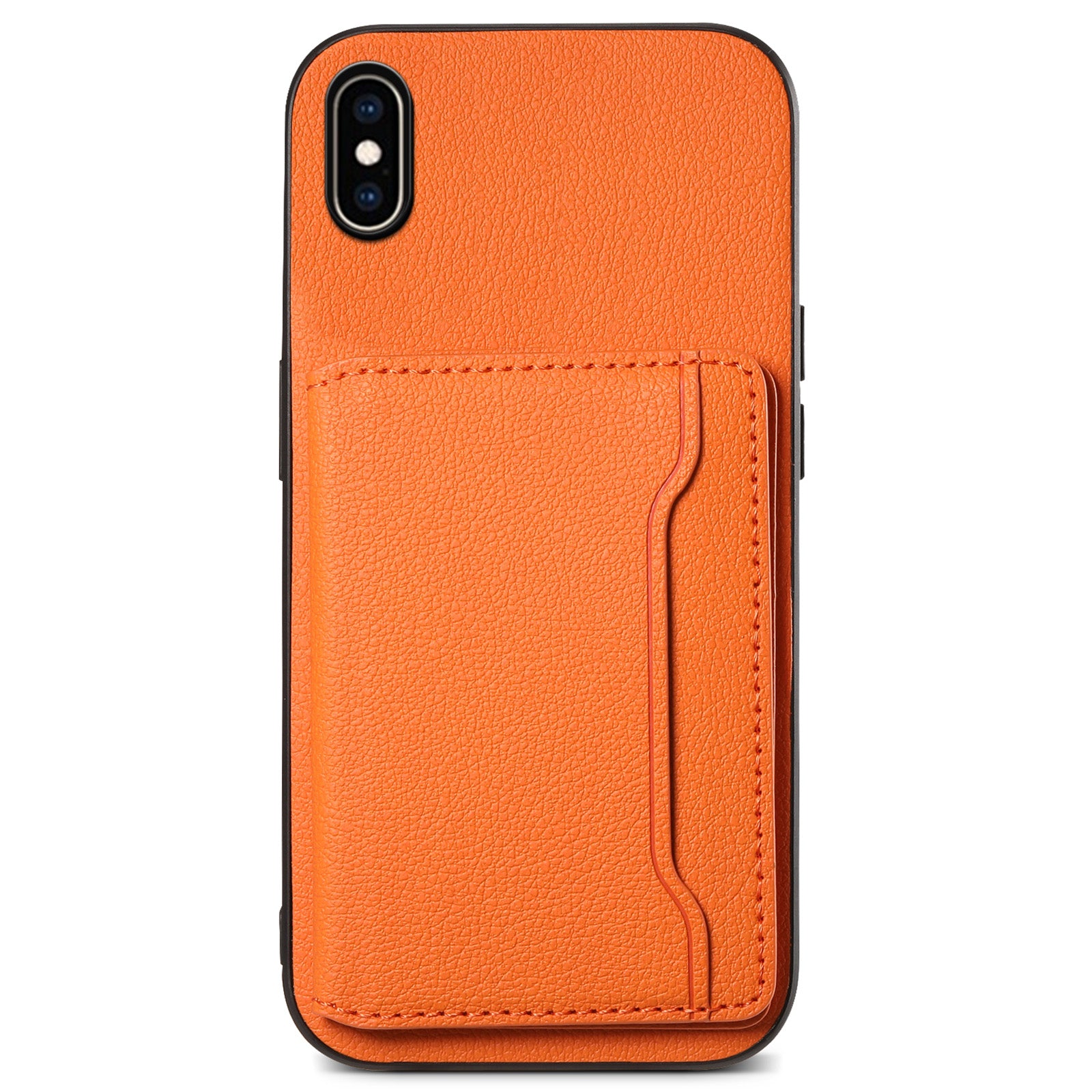 For iPhone XS Max Case Card Holder Ultra Slim PU Leather+PC+TPU Phone Cover