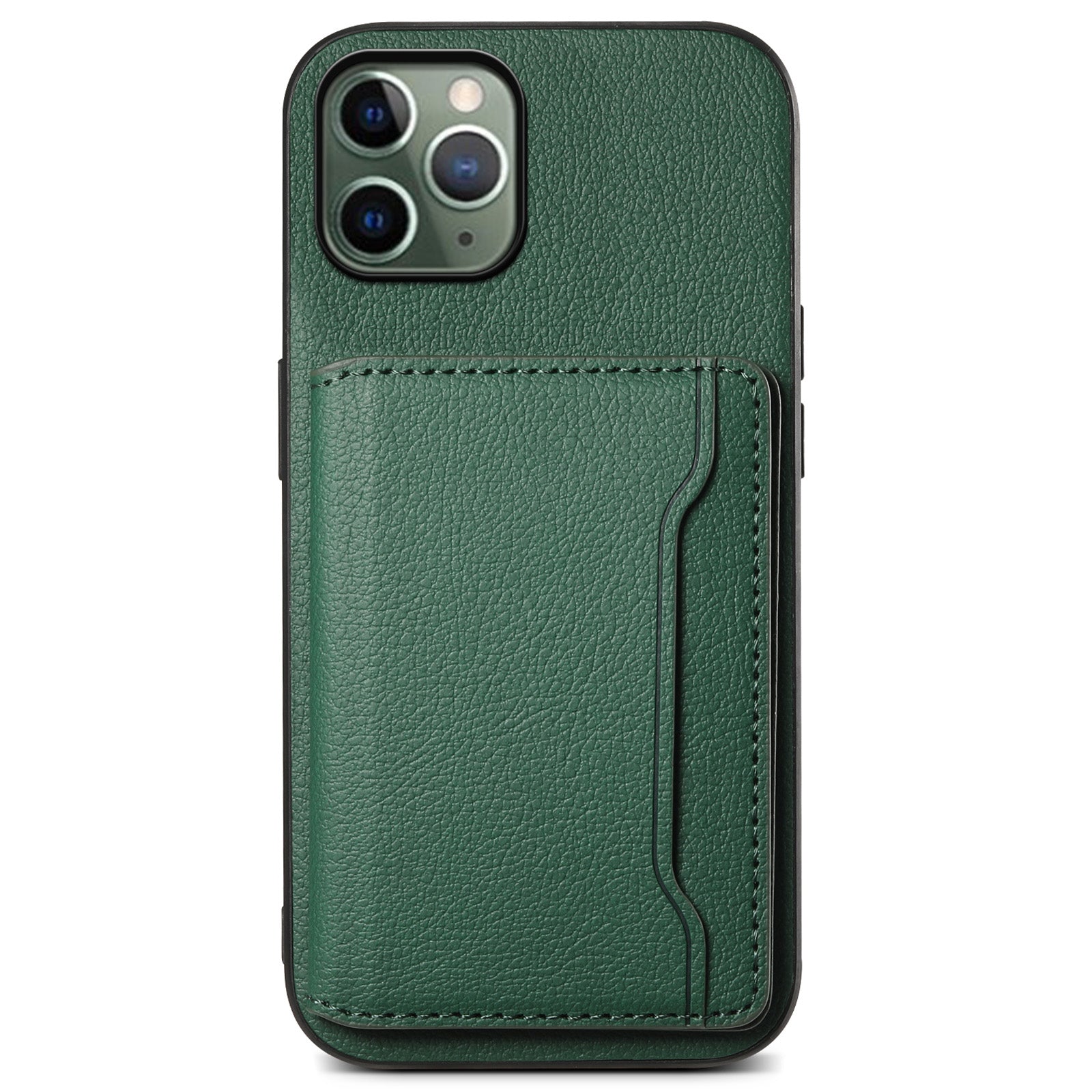 For iPhone 11 Pro Case Calf Texture PU Leather Card Slots Phone Cover
