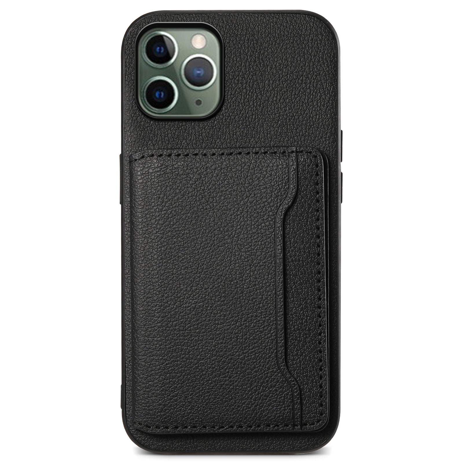 For iPhone 11 Pro Case Calf Texture PU Leather Card Slots Phone Cover
