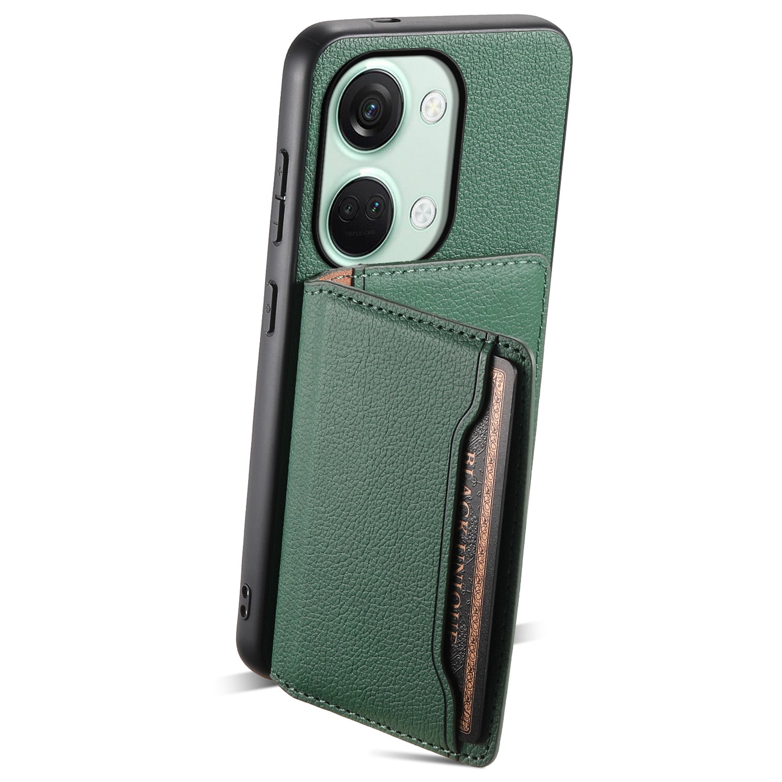 For OnePlus Ace 2V / Nord 3 5G Phone Case Leather+PC+TPU Card Slot Protective Shell