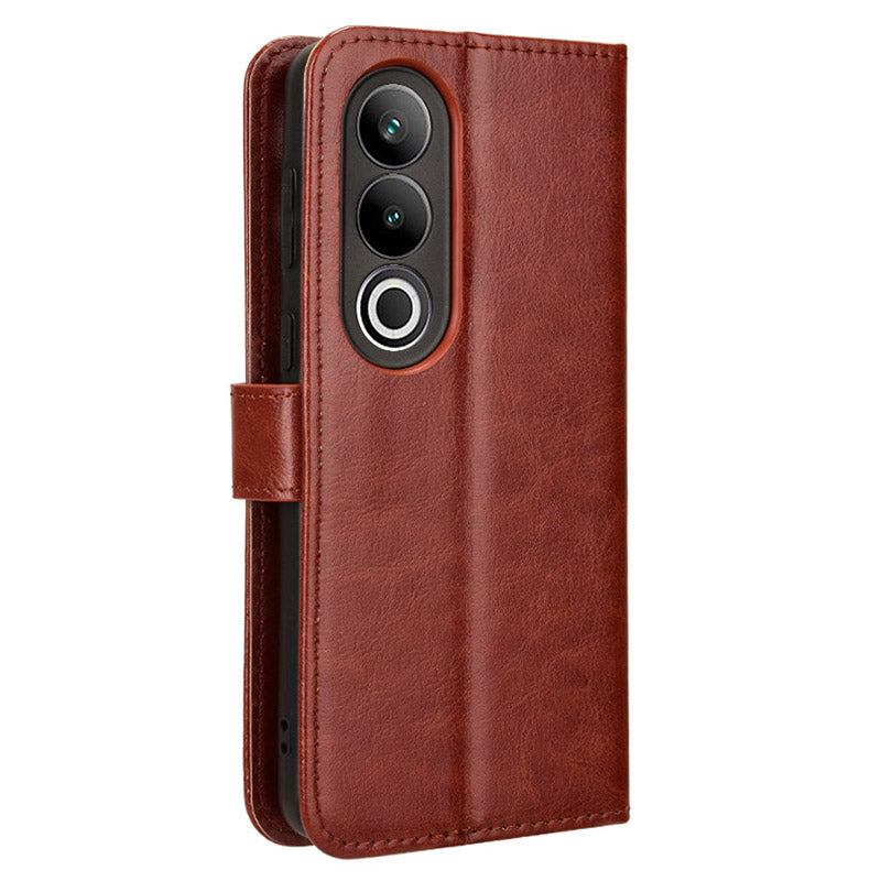 For OnePlus Ace 3V 5G / Nord CE4 5G Case Crazy Horse Texture Leather Folio Phone Cover