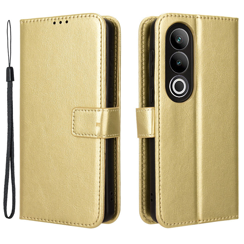 For OnePlus Ace 3V 5G / Nord CE4 5G Case Crazy Horse Texture Leather Folio Phone Cover