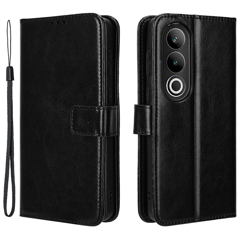 For OnePlus Ace 3V 5G / Nord CE4 5G Case Crazy Horse Texture Leather Folio Phone Cover