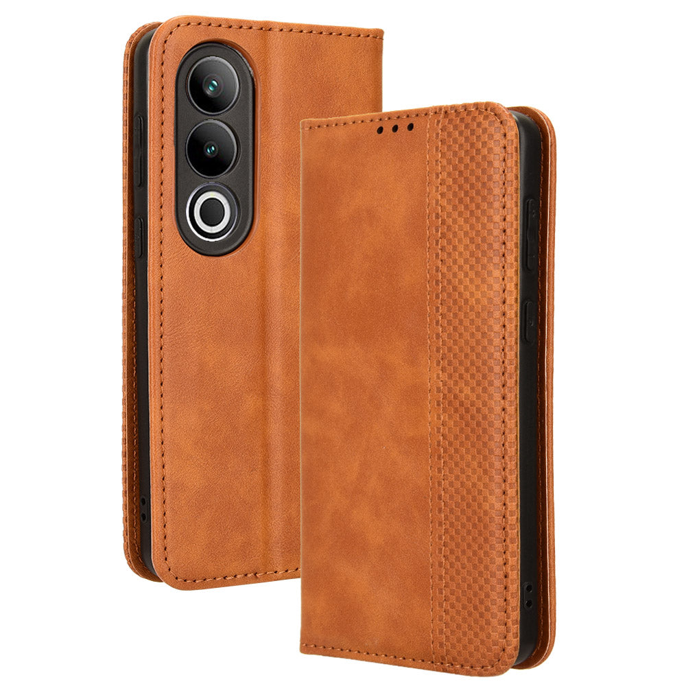 For OnePlus Ace 3V 5G / Nord CE4 5G Wallet Case Retro Leather Magnetic Closing Phone Cover