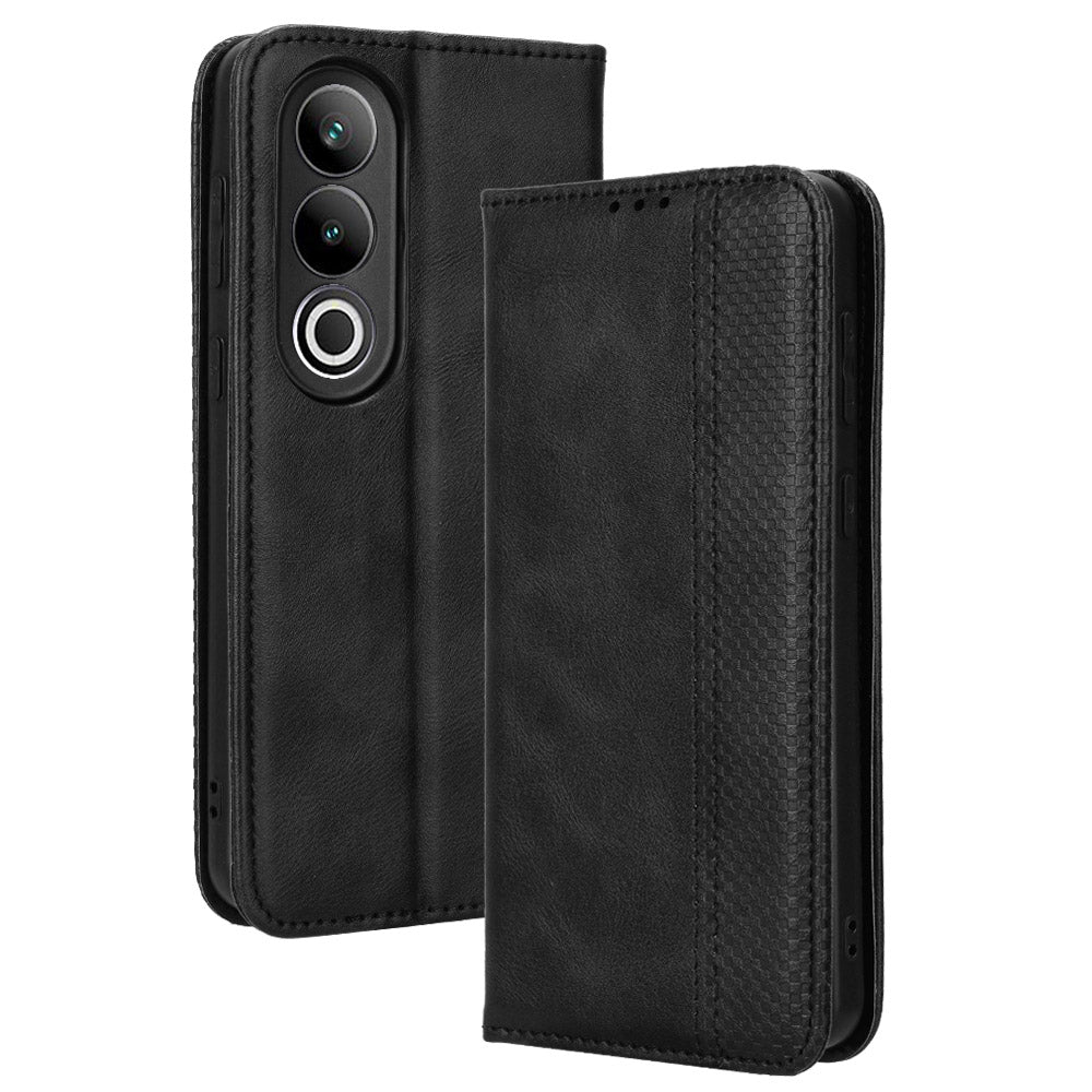 For OnePlus Ace 3V 5G / Nord CE4 5G Wallet Case Retro Leather Magnetic Closing Phone Cover