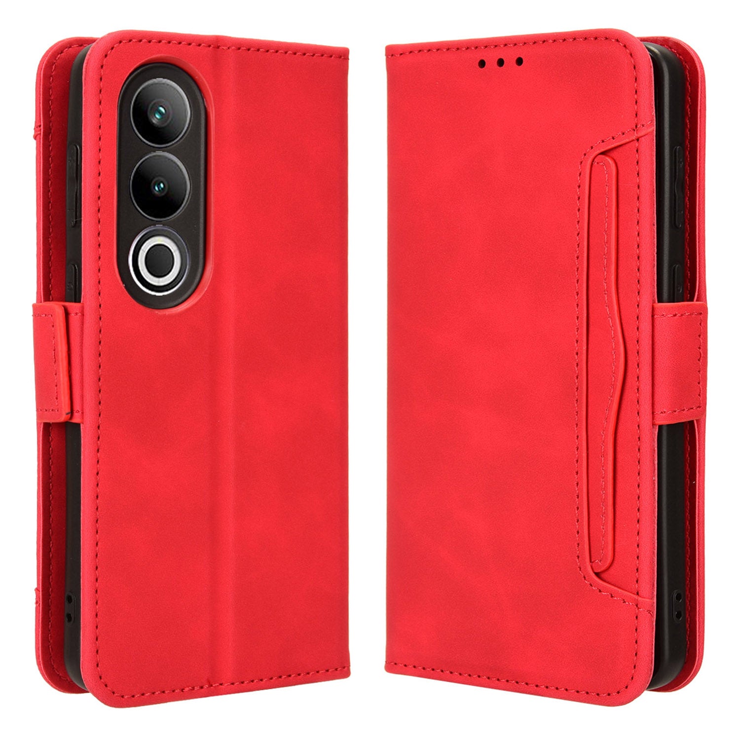 For OnePlus Ace 3V 5G / Nord CE4 5G Case Multiple Card Slots Magnetic Closure Leather Phone Cover