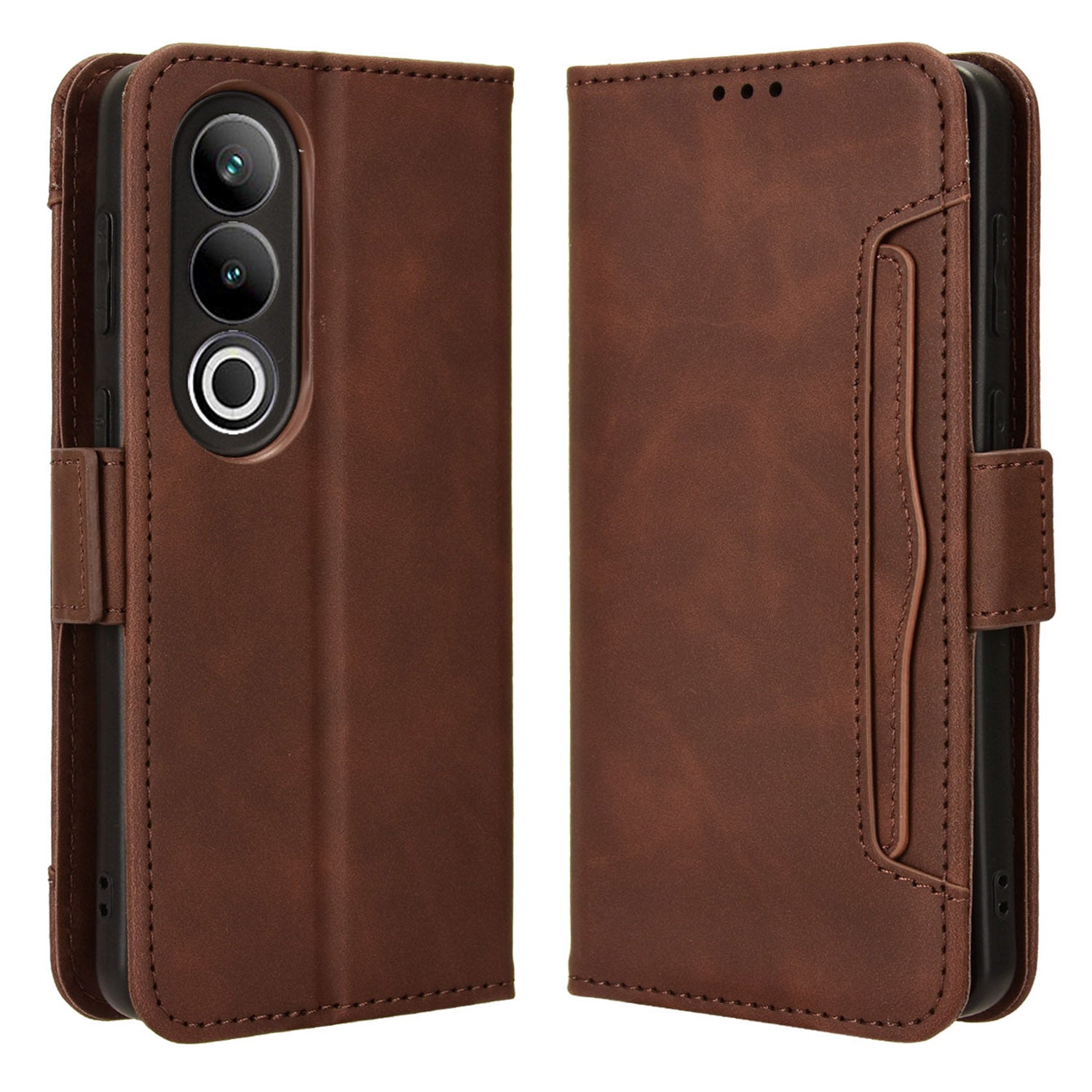 For OnePlus Ace 3V 5G / Nord CE4 5G Case Multiple Card Slots Magnetic Closure Leather Phone Cover