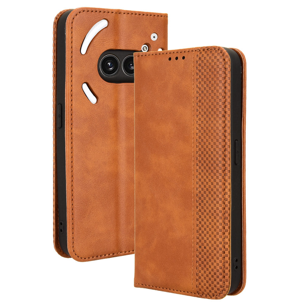 For Nothing Phone (2a) Case Wallet PU Leather Phone Cover Magnetic Closing