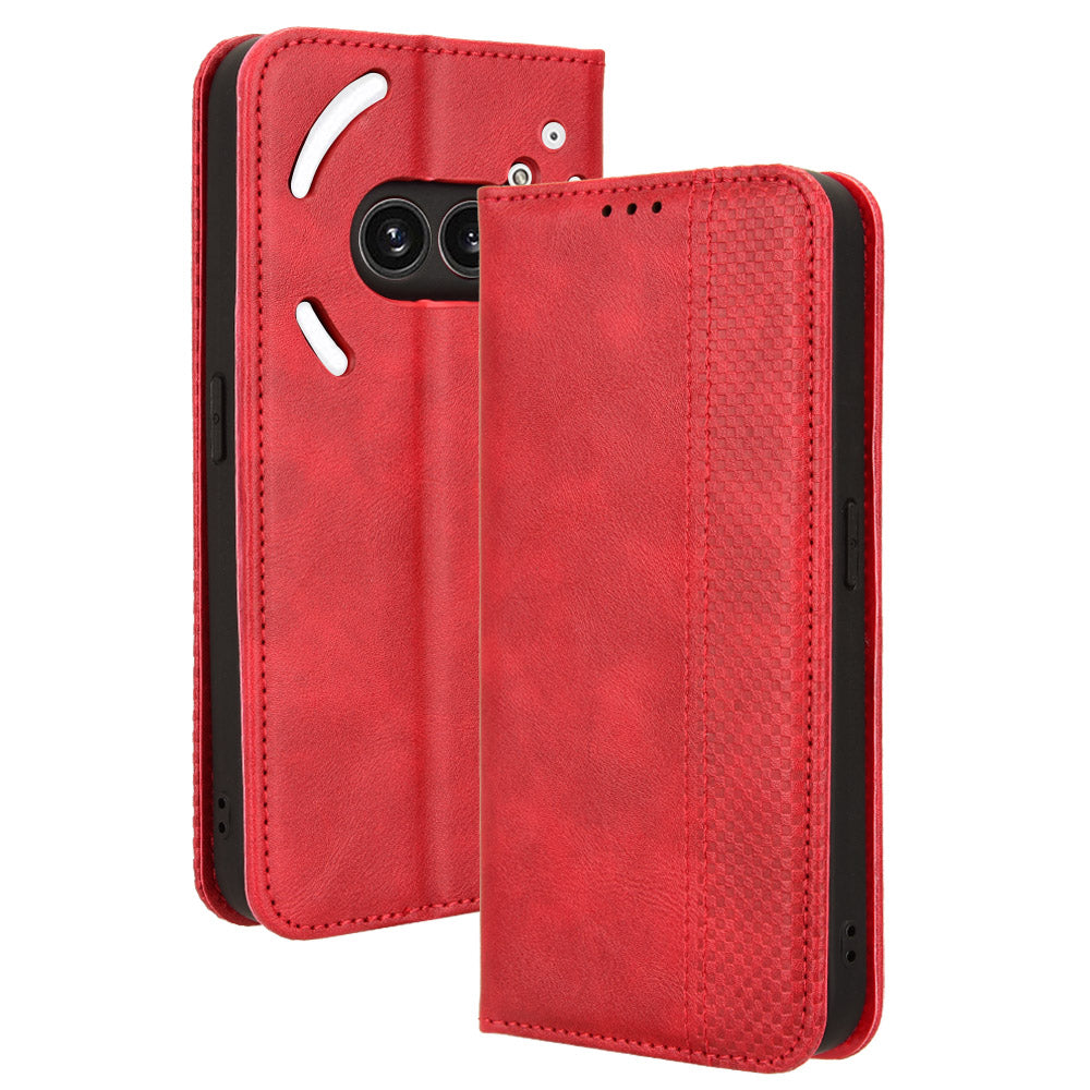 For Nothing Phone (2a) Case Wallet PU Leather Phone Cover Magnetic Closing