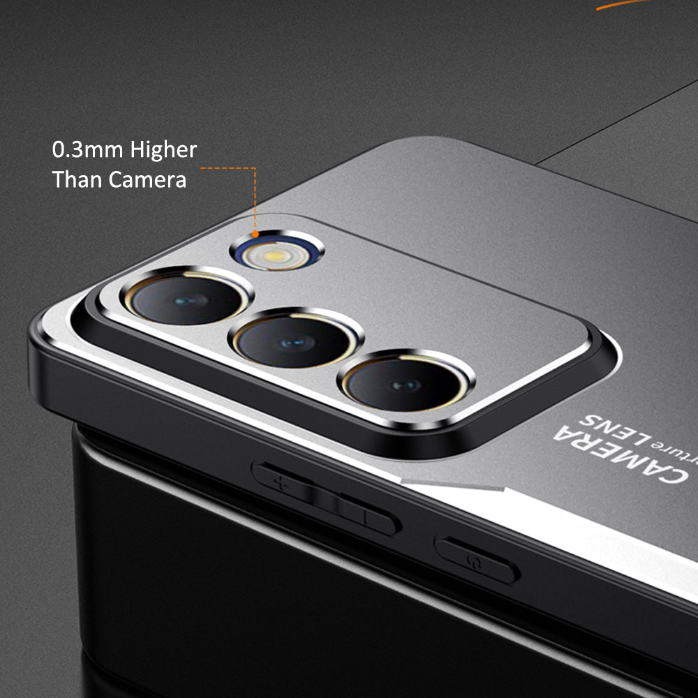 For vivo Y100 5G (Indonesia) Case Aluminum Alloy+TPU+PC Anti-drop Cell Phone Cover